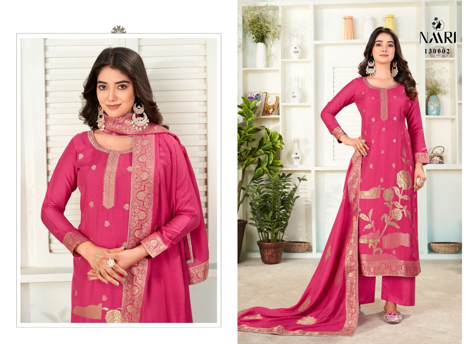 Naari Bliss Pure Muslin Jacard Wholesale Fancy Salwar Suit Collection - Image 2