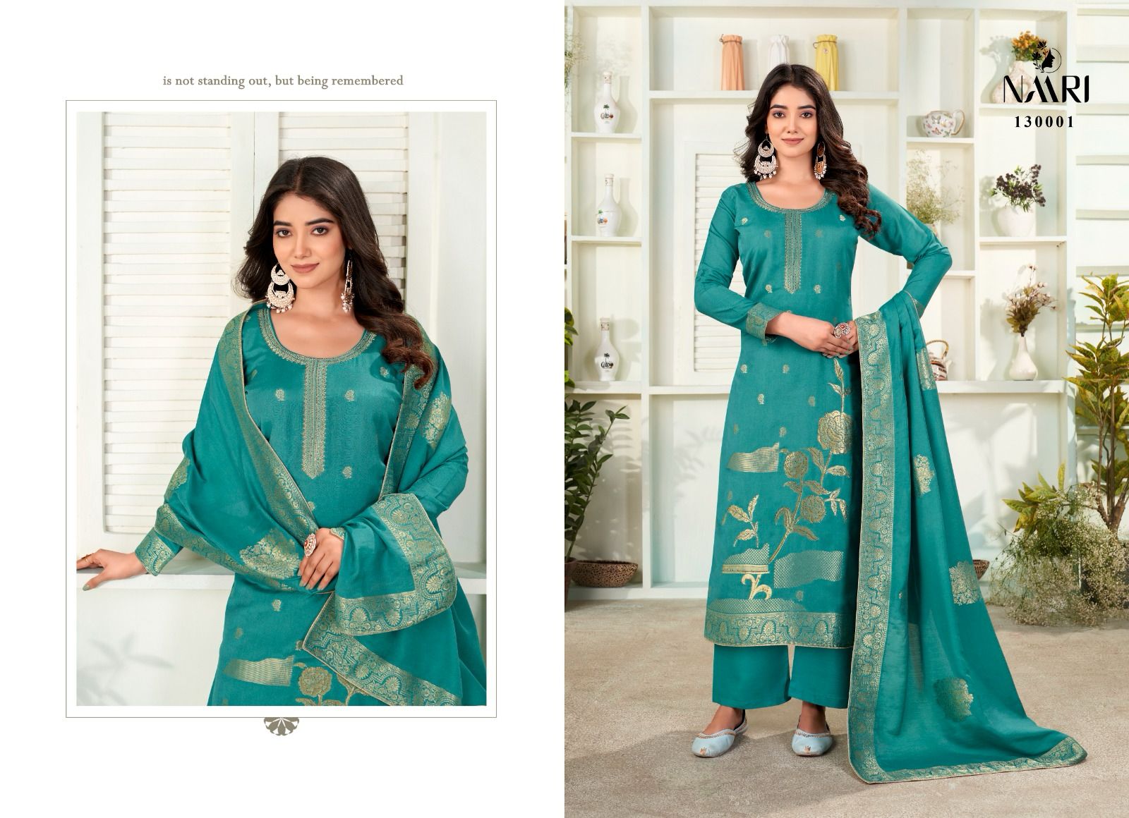 Naari Bliss Pure Muslin Jacard Wholesale Fancy Salwar Suit Collection - Image 3
