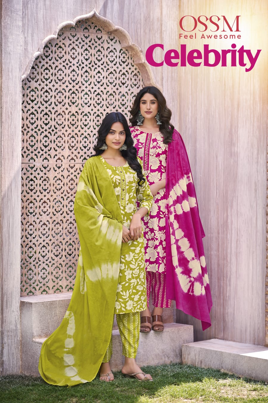 Ossm Celebrity Heavy Rayon Print Wholesale Readymade Salwar Suit Collection