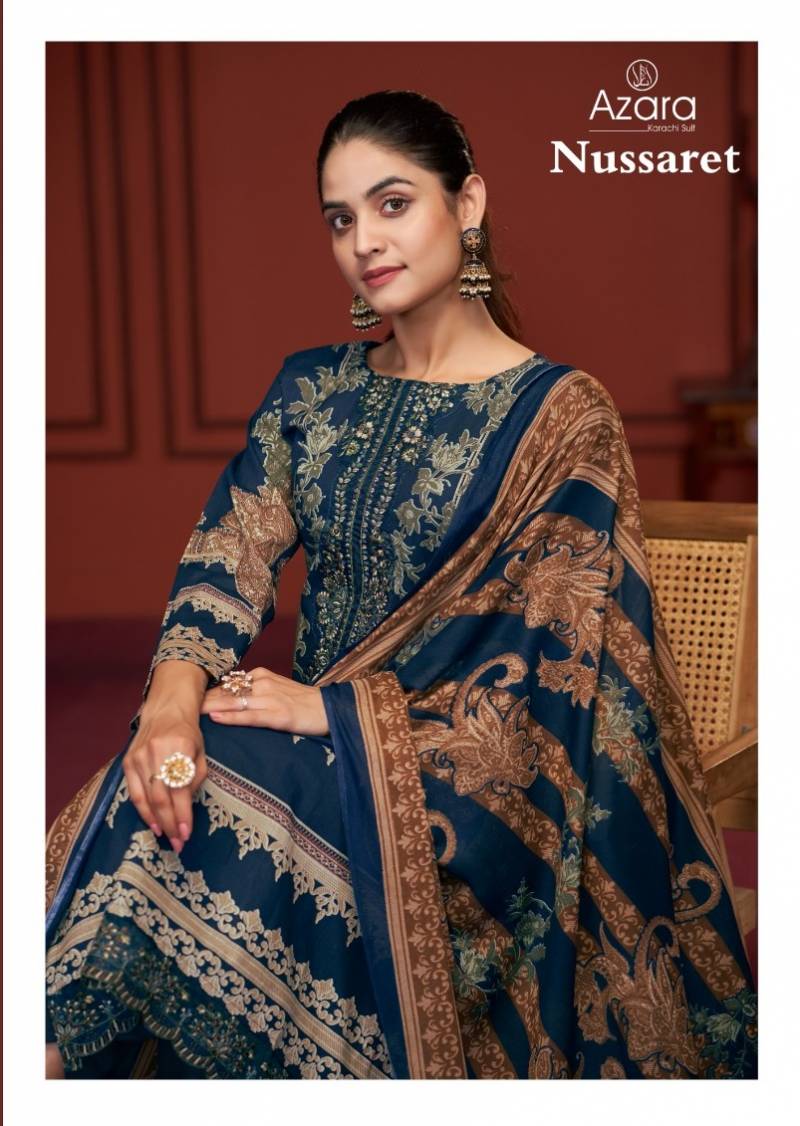 Radhika Azara Nussaret Cambric Cotton Wholesale Pakistani Dress Material Collection