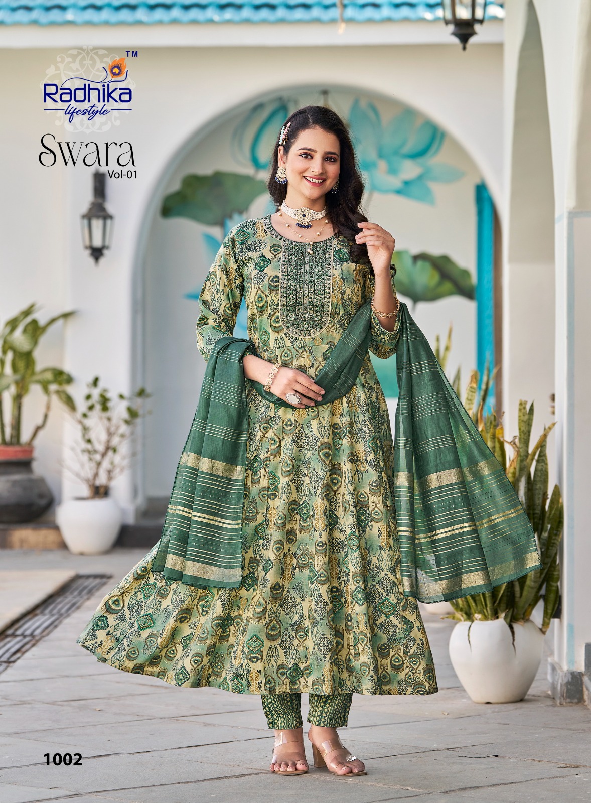Radhika Swara Vol 1 Rayon Wholesale Anarkali Readymade Suit Catalog - Image 5