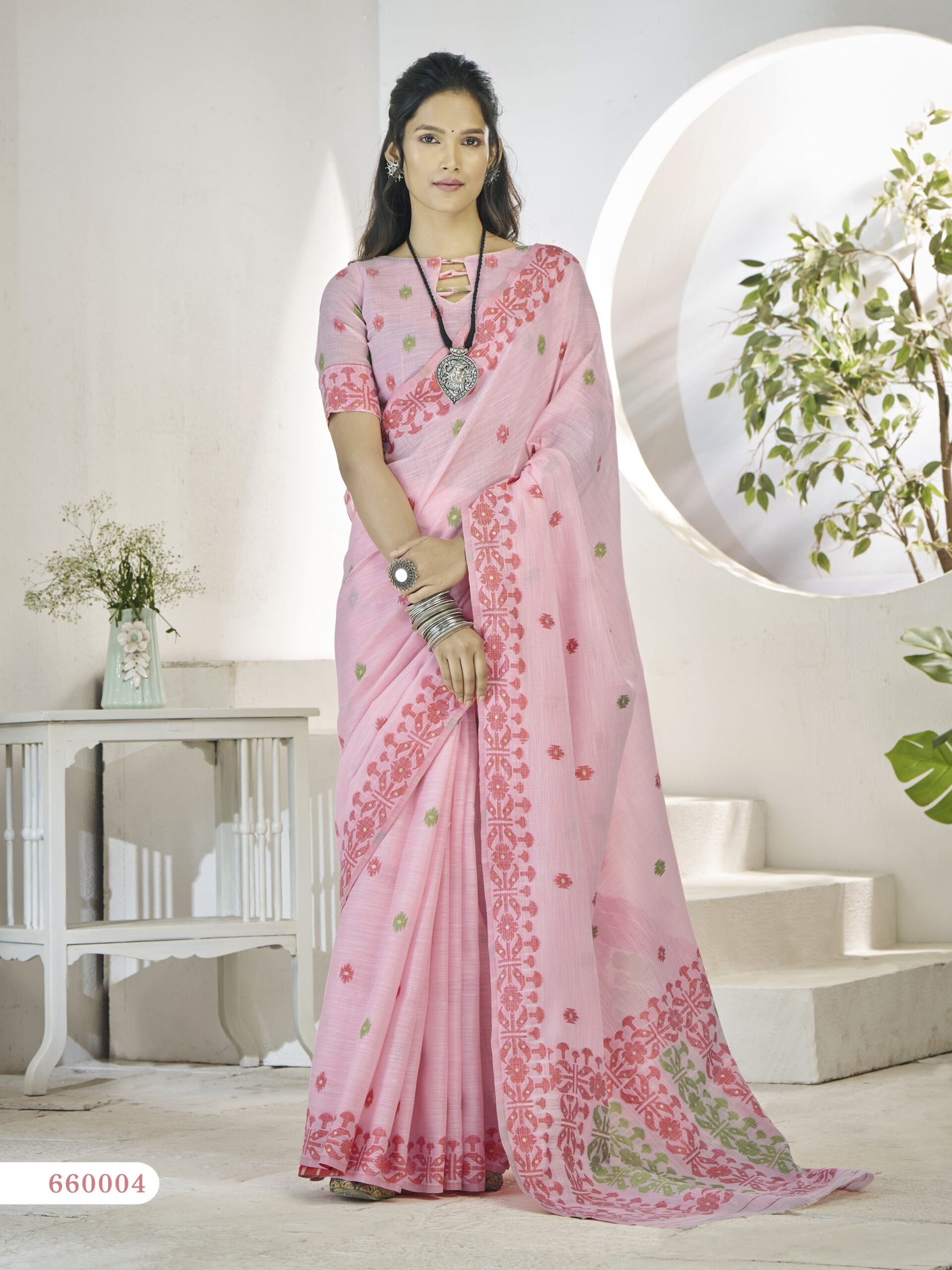 Rajpath Disha Silk Linen Wholesale Designer Saree Catalog - Image 4