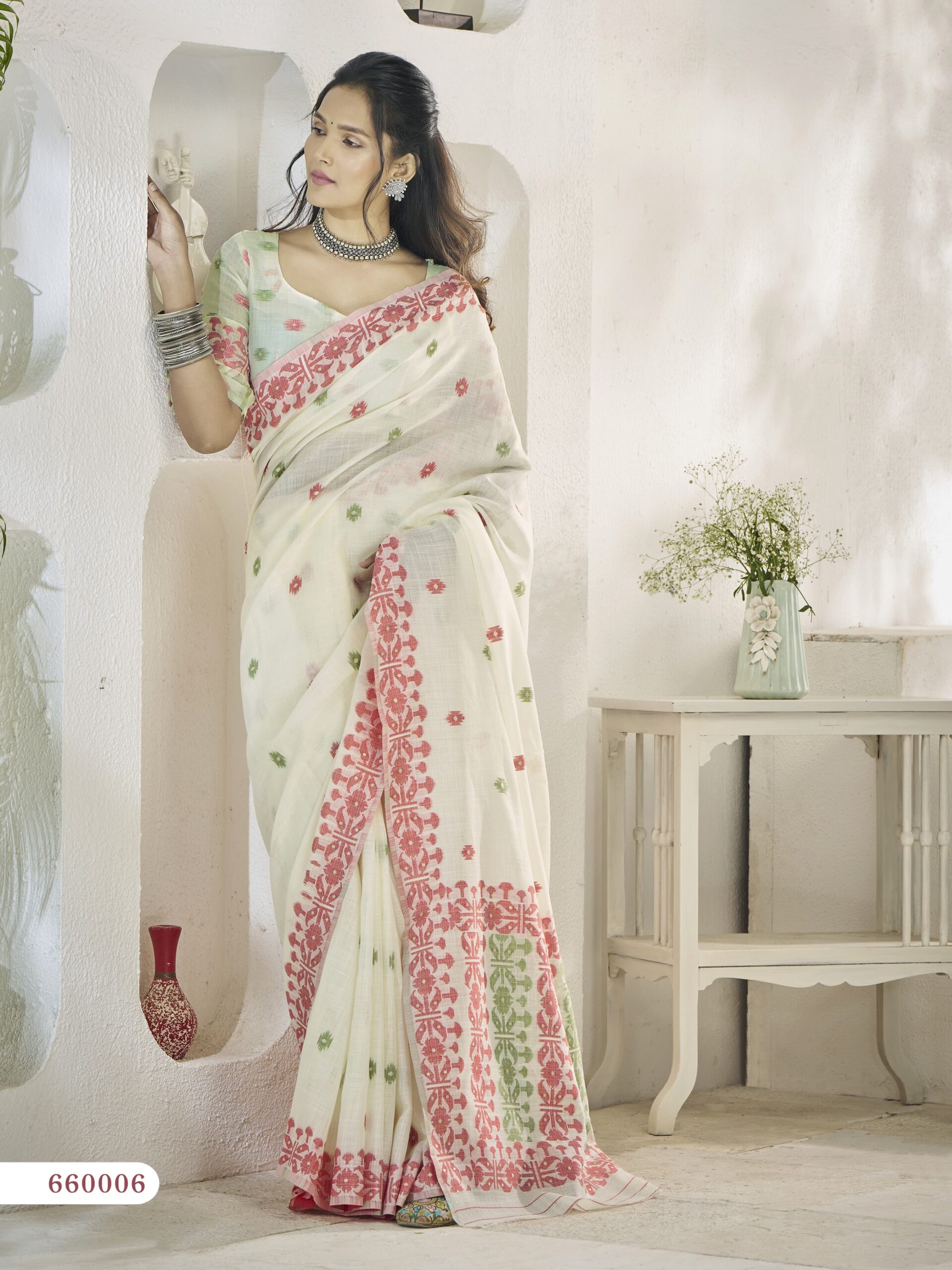 Rajpath Disha Silk Linen Wholesale Designer Saree Catalog - Image 6