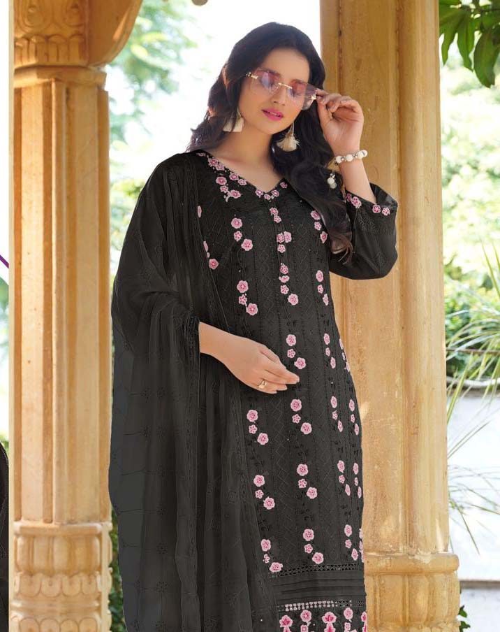 Ramsha R-1228Nx Georget Wholesale Readymade Salwar Suit Catalog