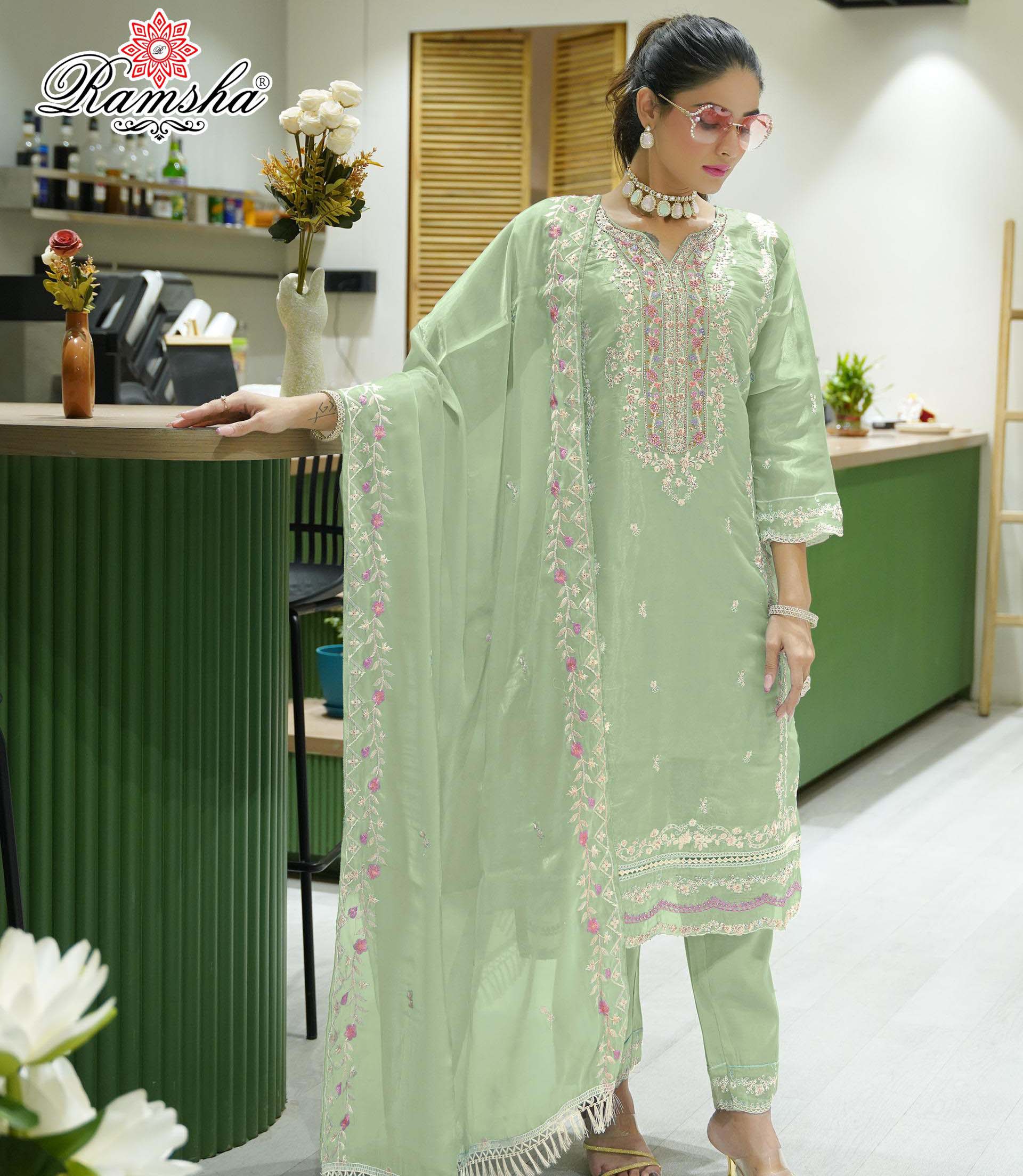 Ramsha R-1241 Nx Jimi Chu Wholesale Pakistani Readymade Salwar Suits Catalog
