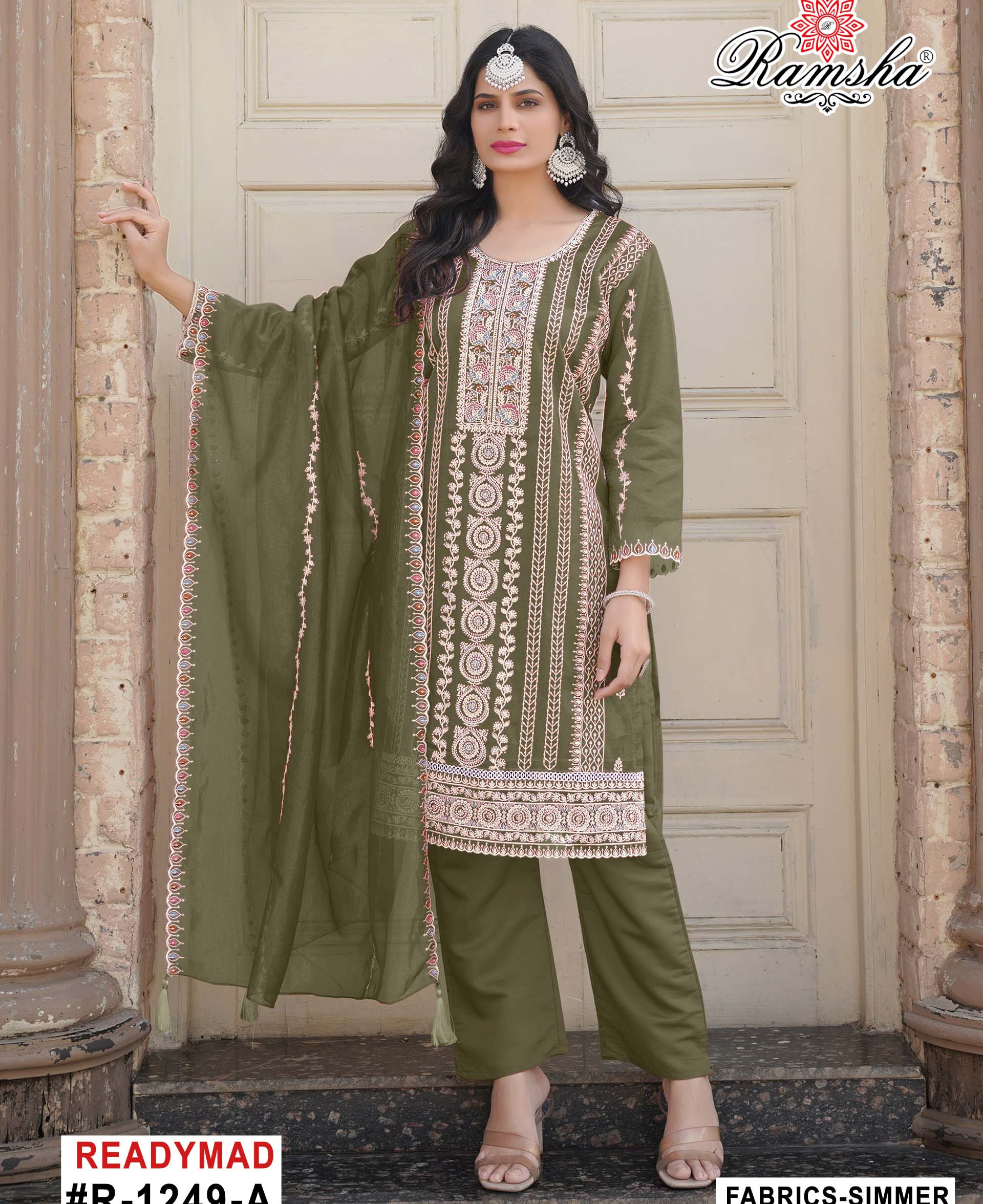 Ramsha R-1249 Nx Simmer Embroidery Wholesale Pakistani Readymade Salwar Suit Catalog