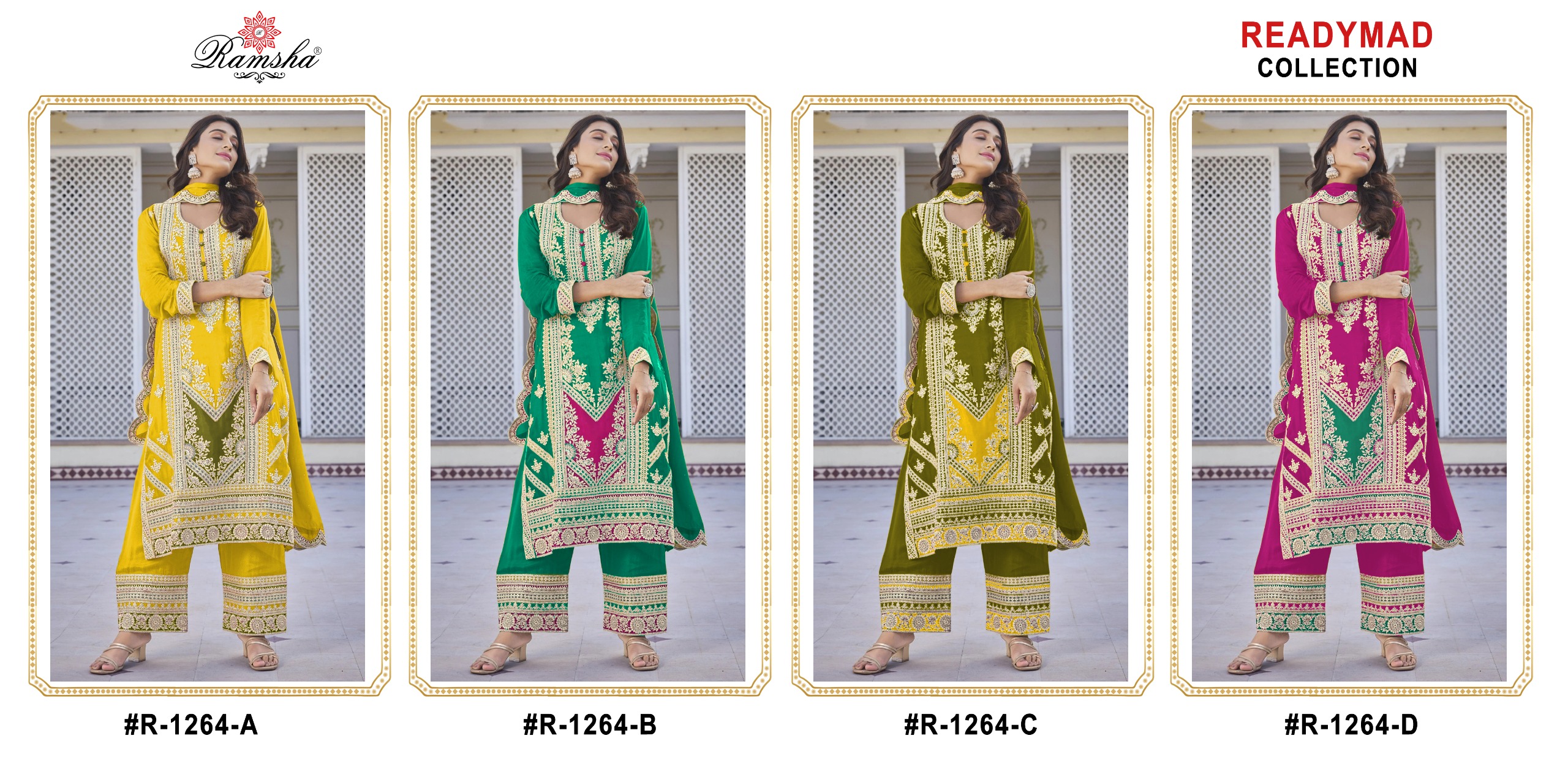 Ramsha R-1264 Nx Chinon Wholesale Readymade Salwar Suit Catalog - Image 5