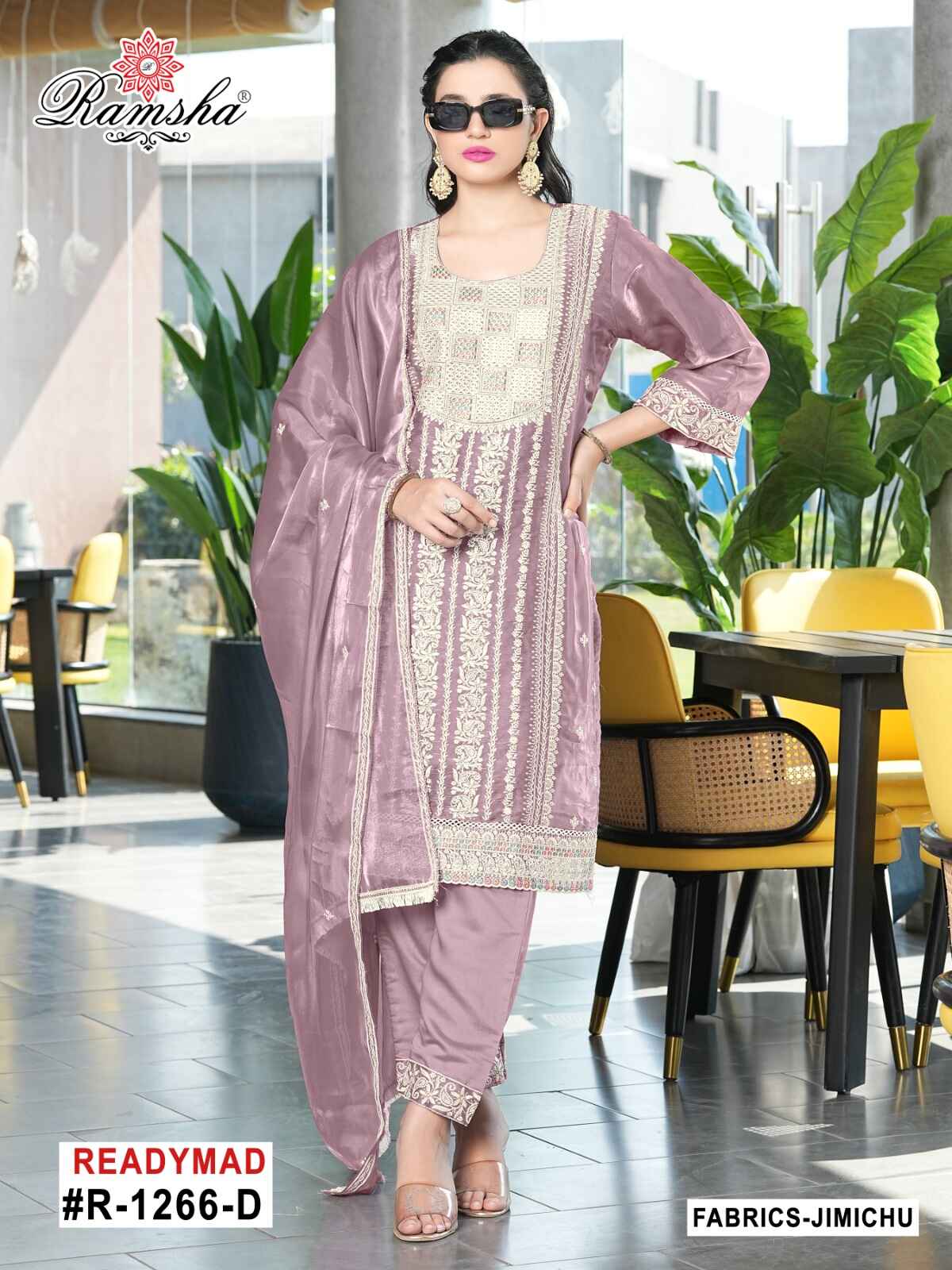 Ramsha R-1266 Nx Jimi Chu Wholesale Pakistani Readymade Eid Collection - Image 2