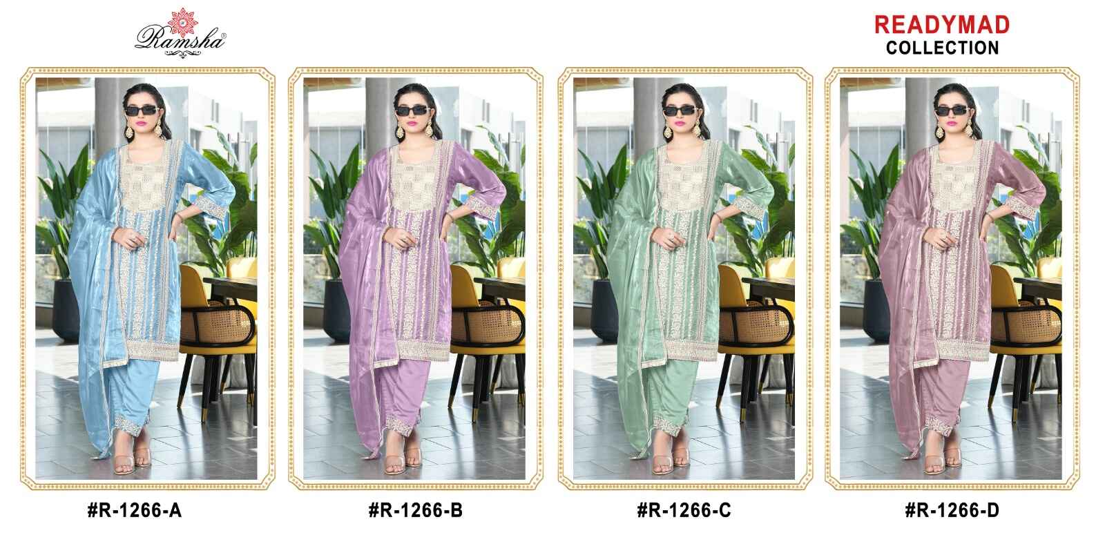 Ramsha R-1266 Nx Jimi Chu Wholesale Pakistani Readymade Eid Collection - Image 5