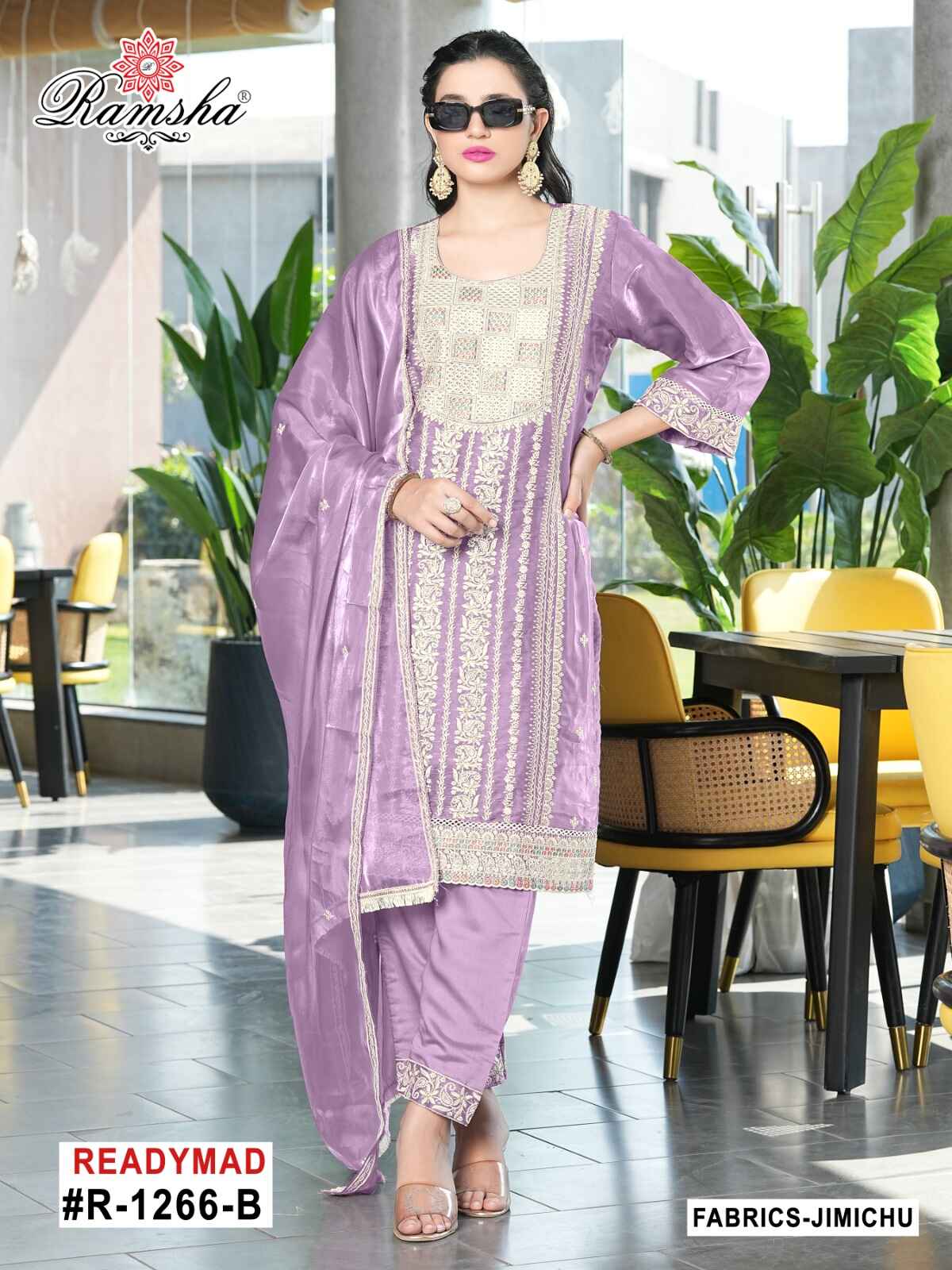 Ramsha R-1266 Nx Jimi Chu Wholesale Pakistani Readymade Eid Collection - Image 4