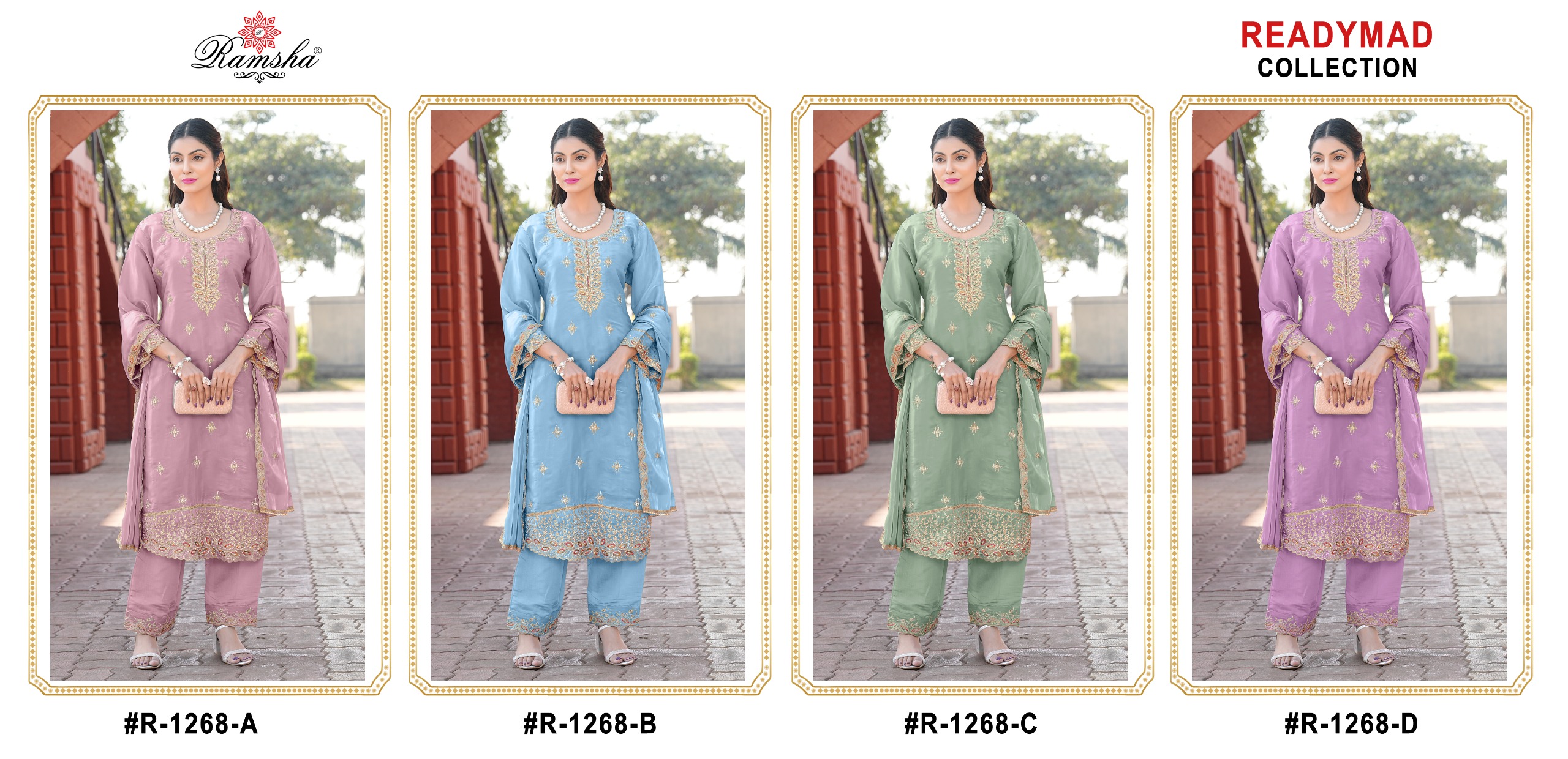 Ramsha R-1268 Nx Jimi Chu Wholesale Pakistani Readymade Salwar Suit Catalog - Image 5