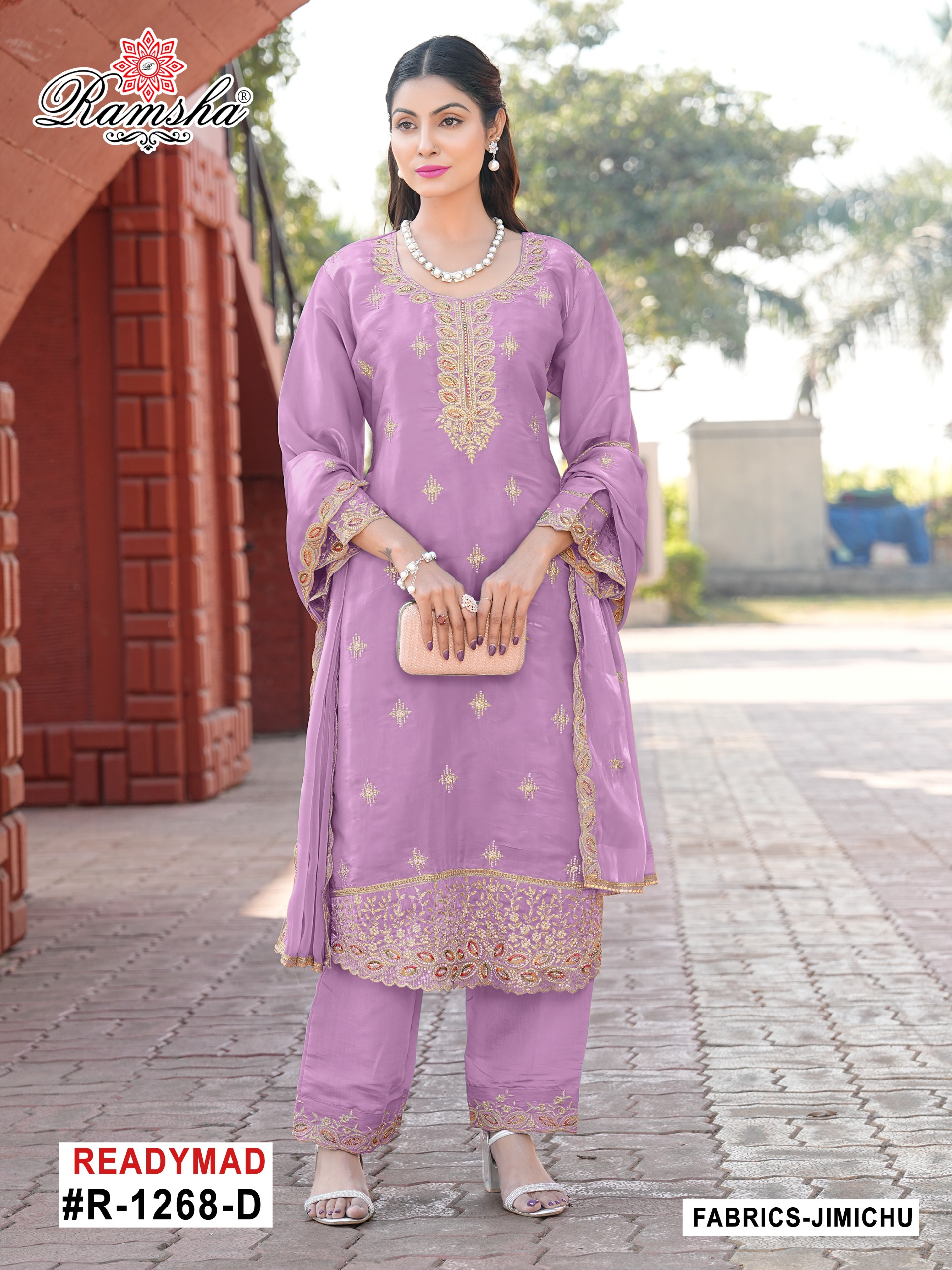 Ramsha R-1268 Nx Jimi Chu Wholesale Pakistani Readymade Salwar Suit Catalog - Image 3