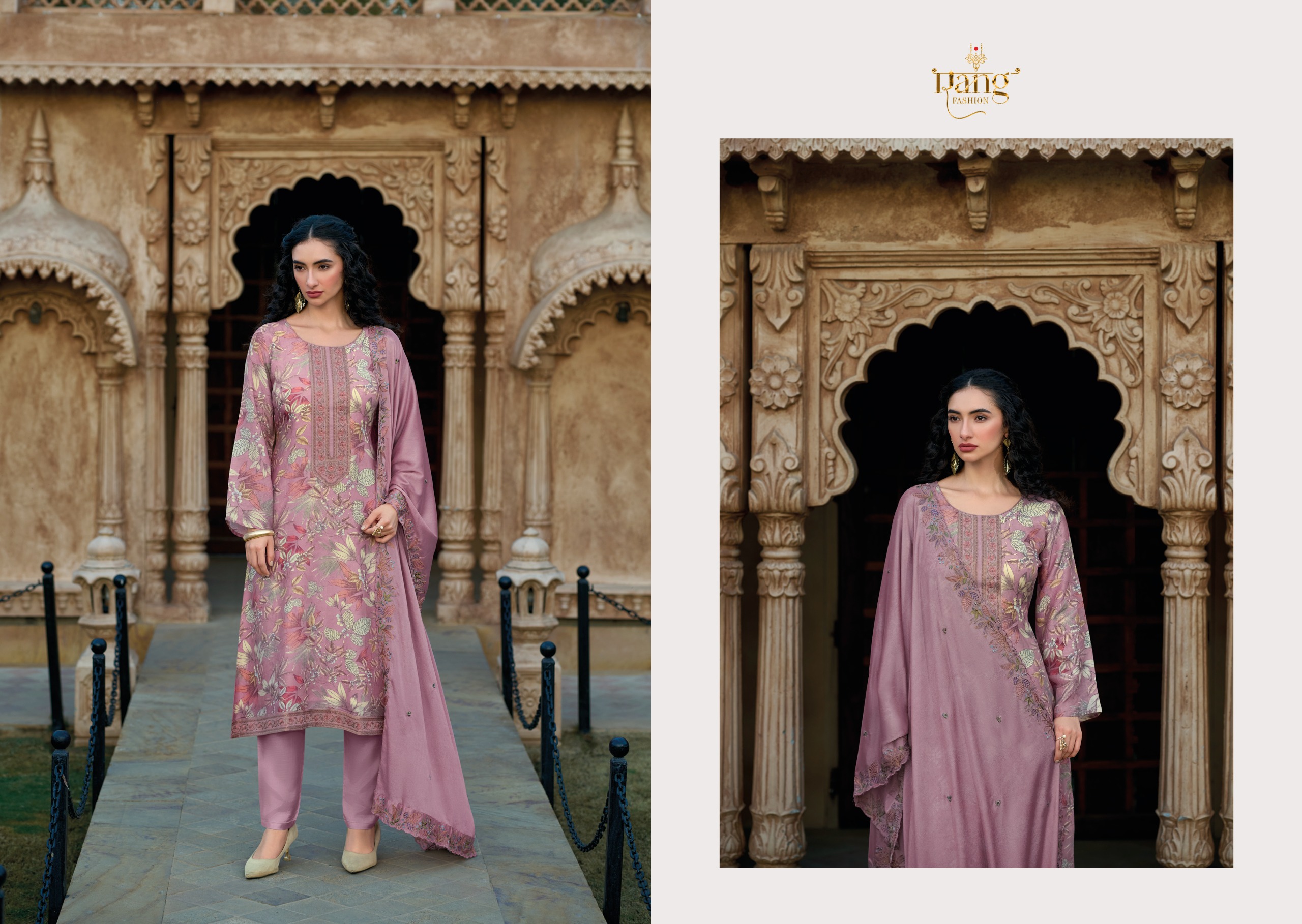 Rang Fashion Style Well Pure Viscose Muslin Wholesale Fancy Salwar Suit Catalog - Image 4