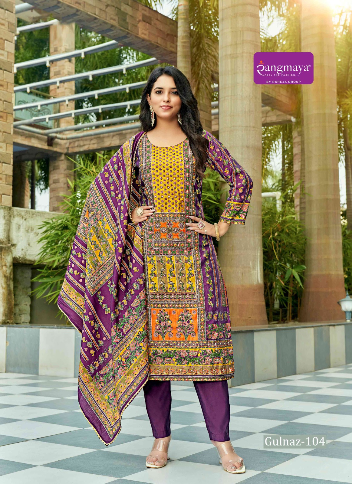 Rangmaya Gulnaz Muslin Digital Print Suit