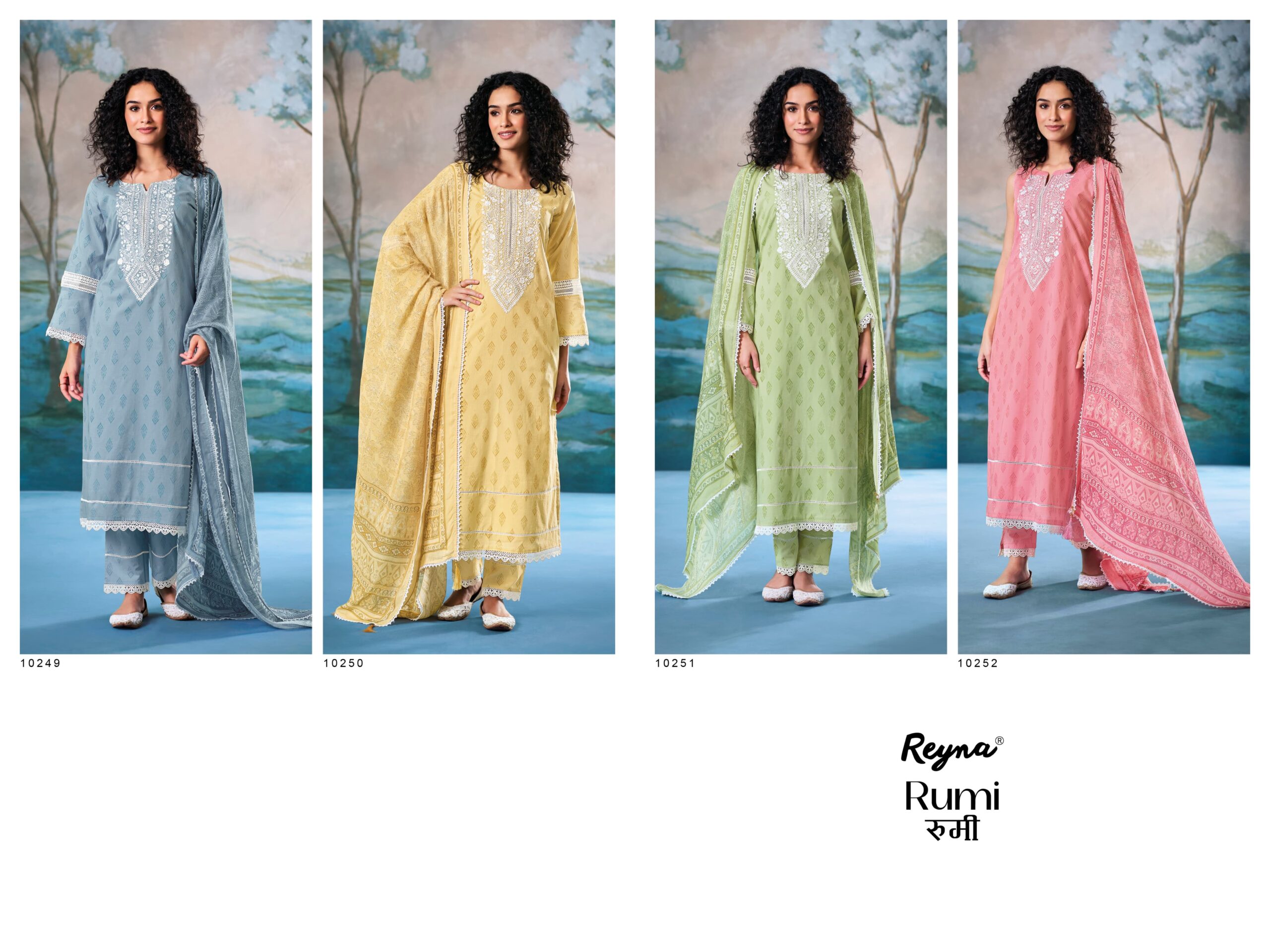 Reyna Rumi Superior Cotton Block Print Wholesale Designer Salwar Kameez Collection - Image 6