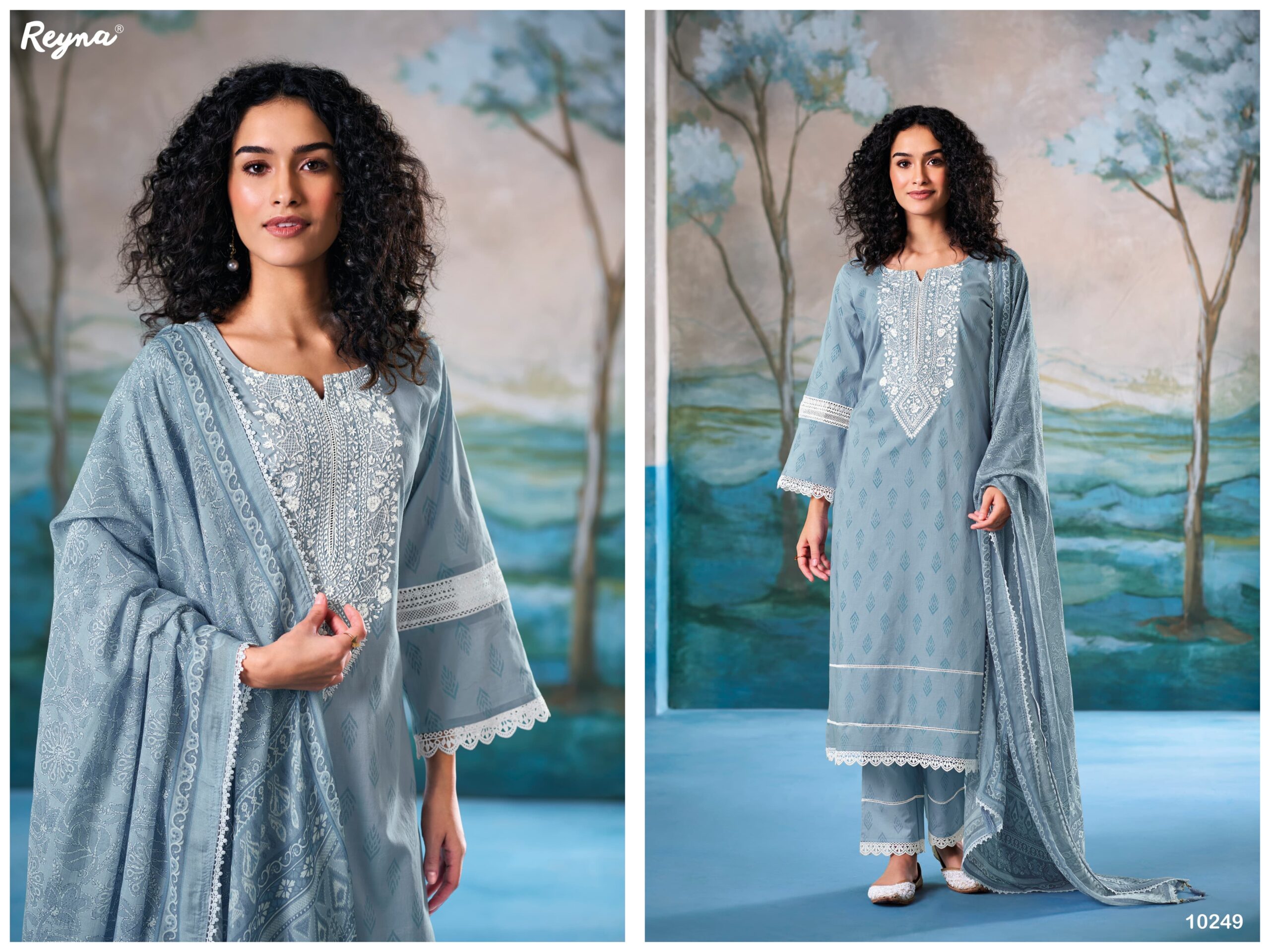 Reyna Rumi Superior Cotton Block Print Wholesale Designer Salwar Kameez Collection - Image 3