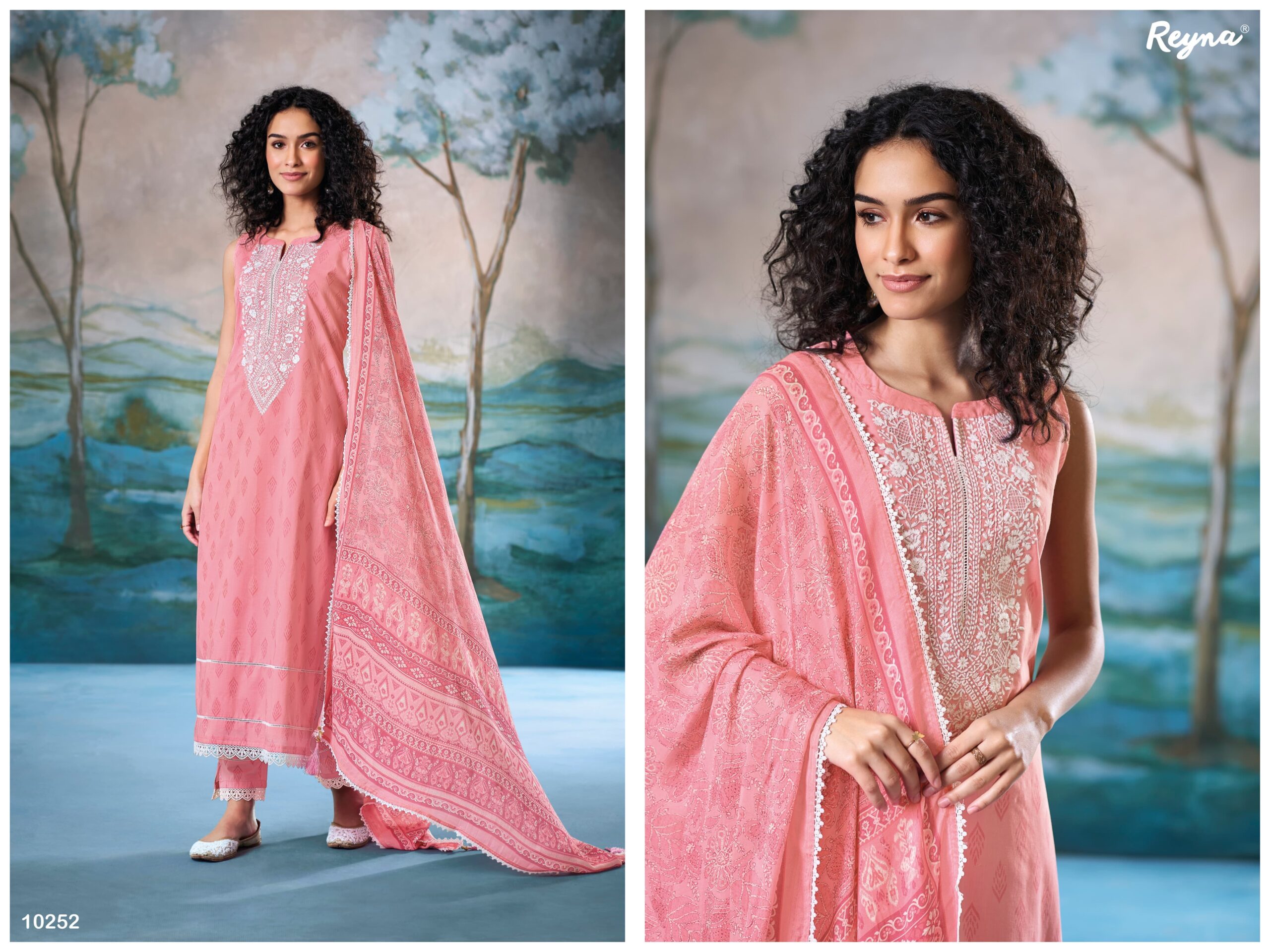 Reyna Rumi Superior Cotton Block Print Wholesale Designer Salwar Kameez Collection - Image 4