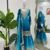 Royal Blue Ombre Heavy Chinon Sharara Suit Collection