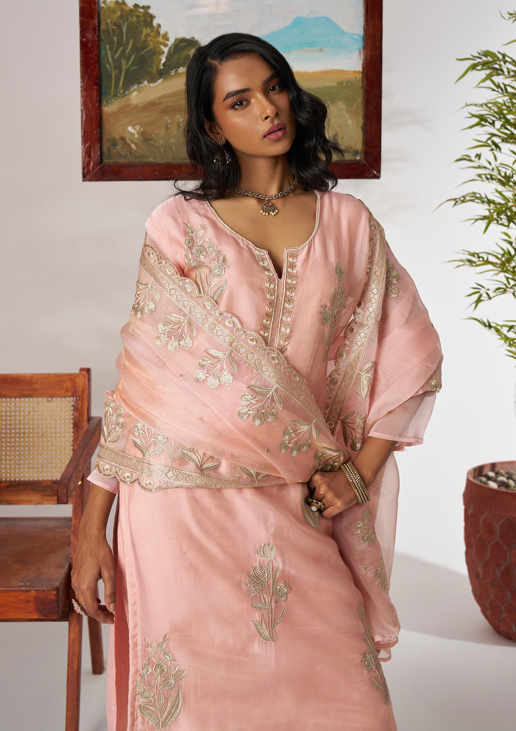 SUKOON By Alizeh D7022 Luxury Shimmer Organza Salwar Suit Collection