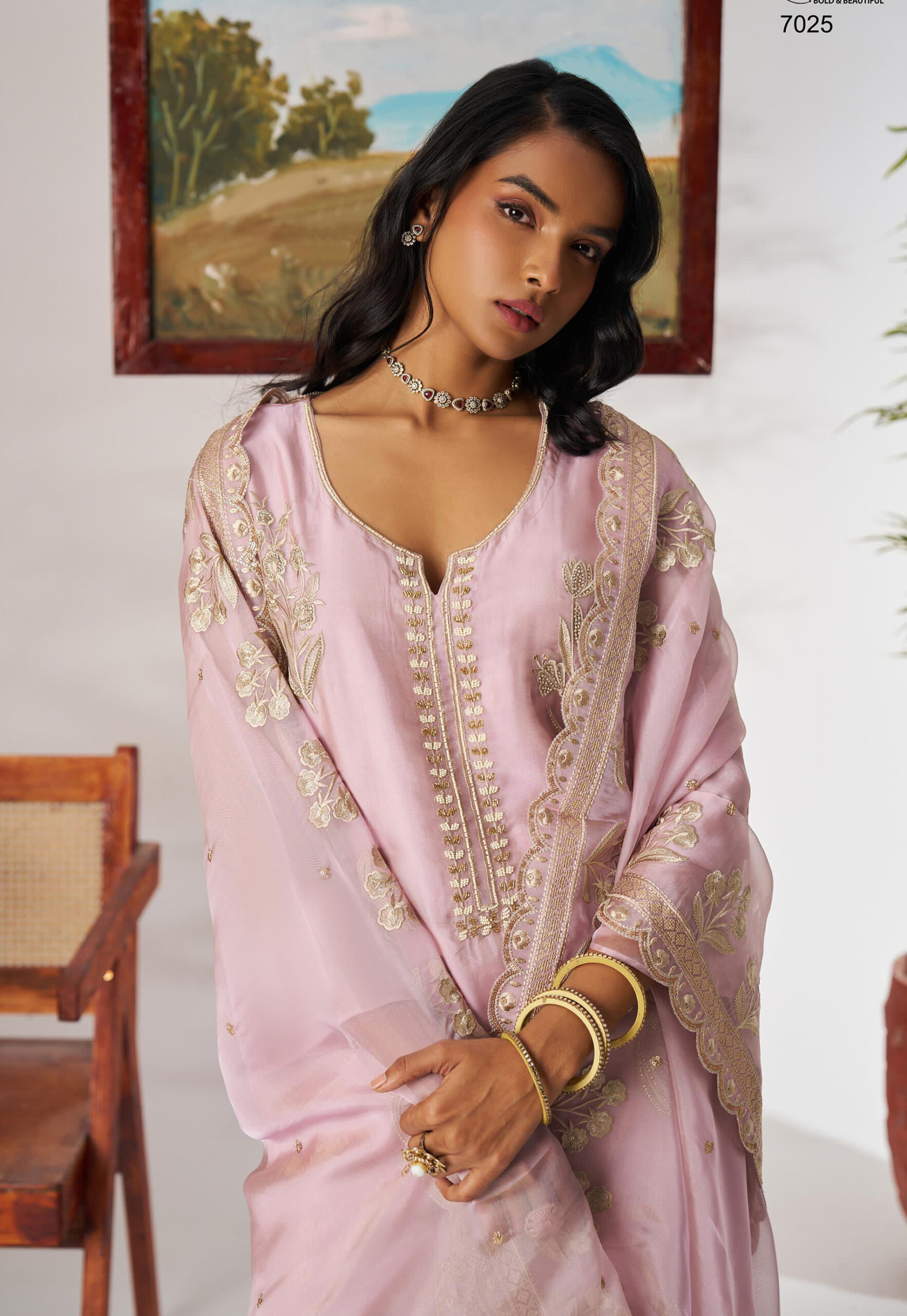 SUKOON By Alizeh D7025 Shimmer Organza Salwar Suit