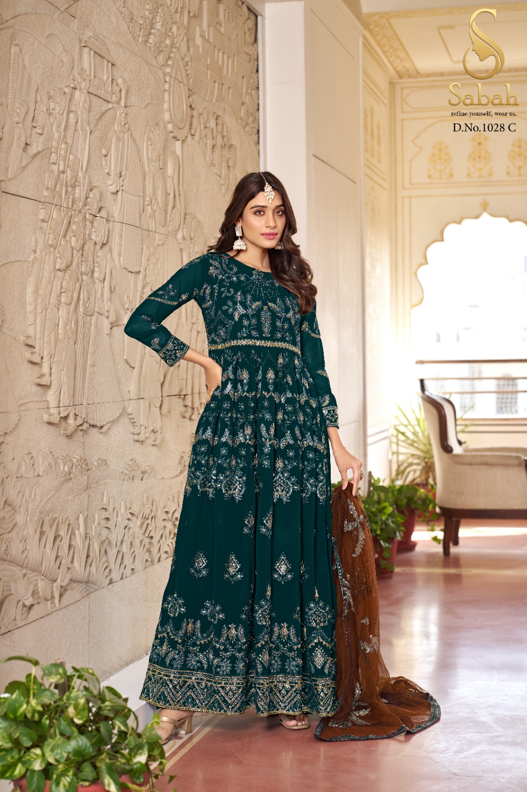Sabah Anokhi Semi-Stitched Faux Georgette Suit Collection Set - Image 4