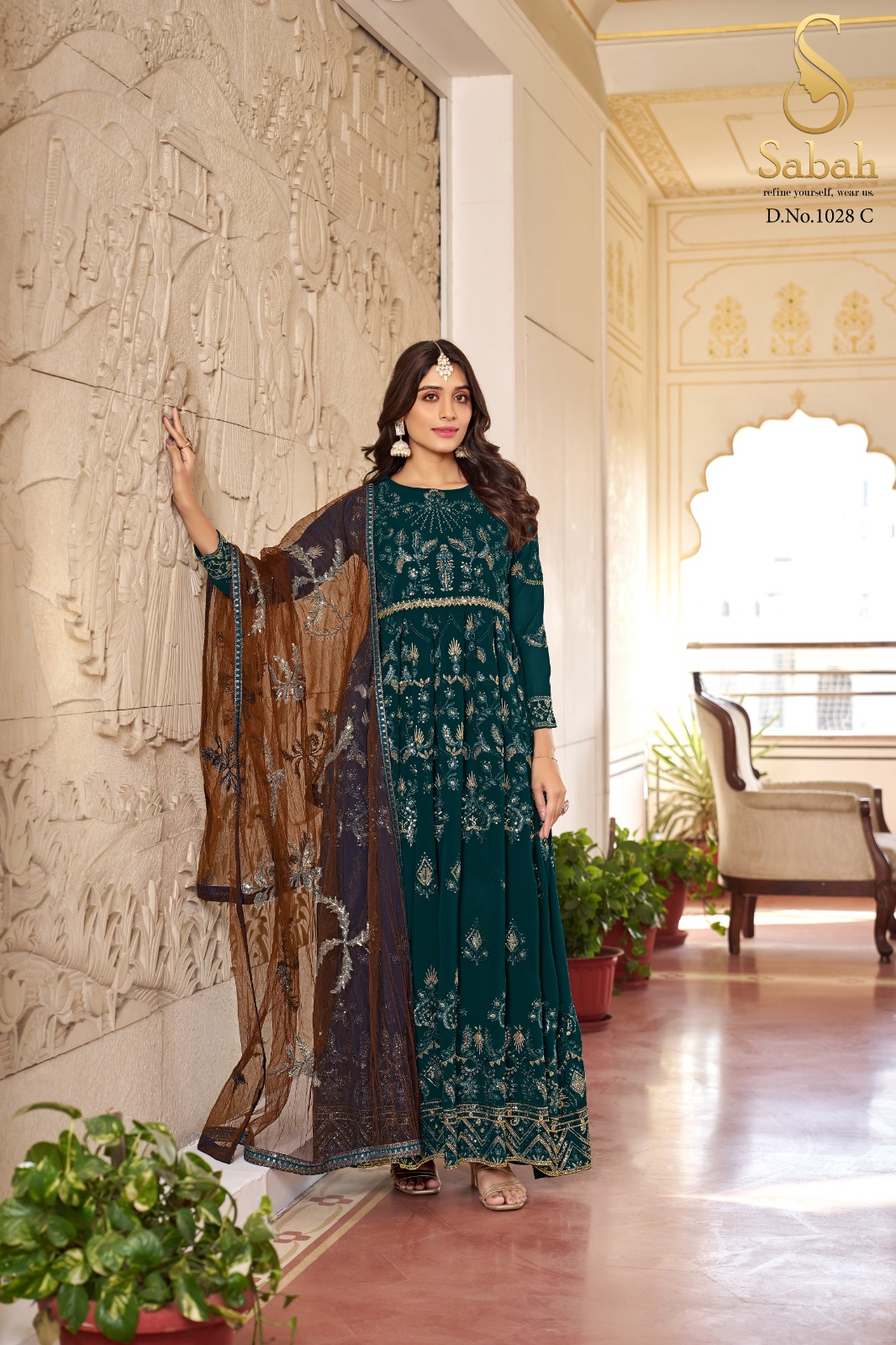 Sabah Anokhi Semi-Stitched Faux Georgette Suit Collection Set - Image 2