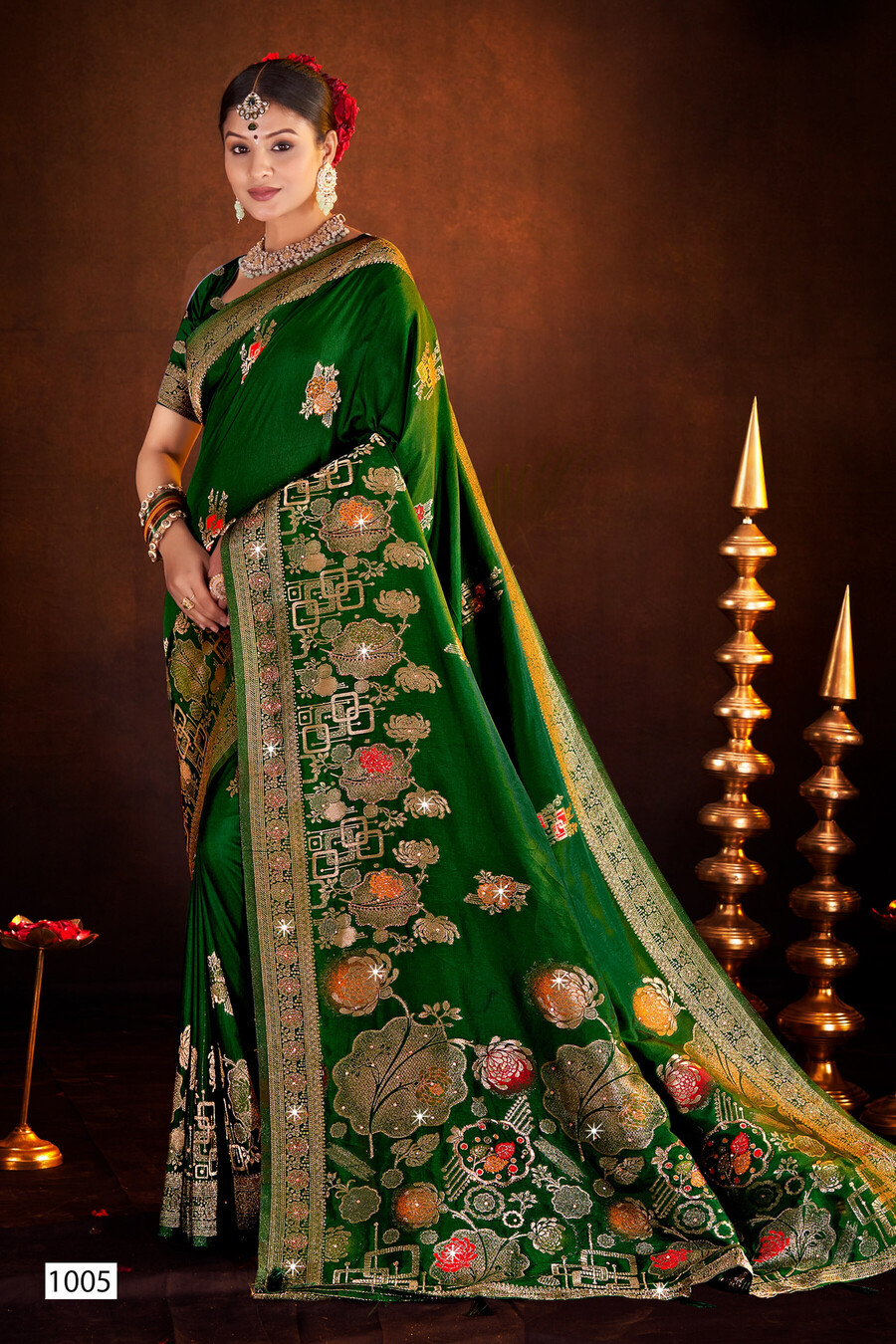 Saroj Ayodhya Dola Saroski Vol 2 Wholesale Festiver Wear Dola Silk Saree Collection - Image 2