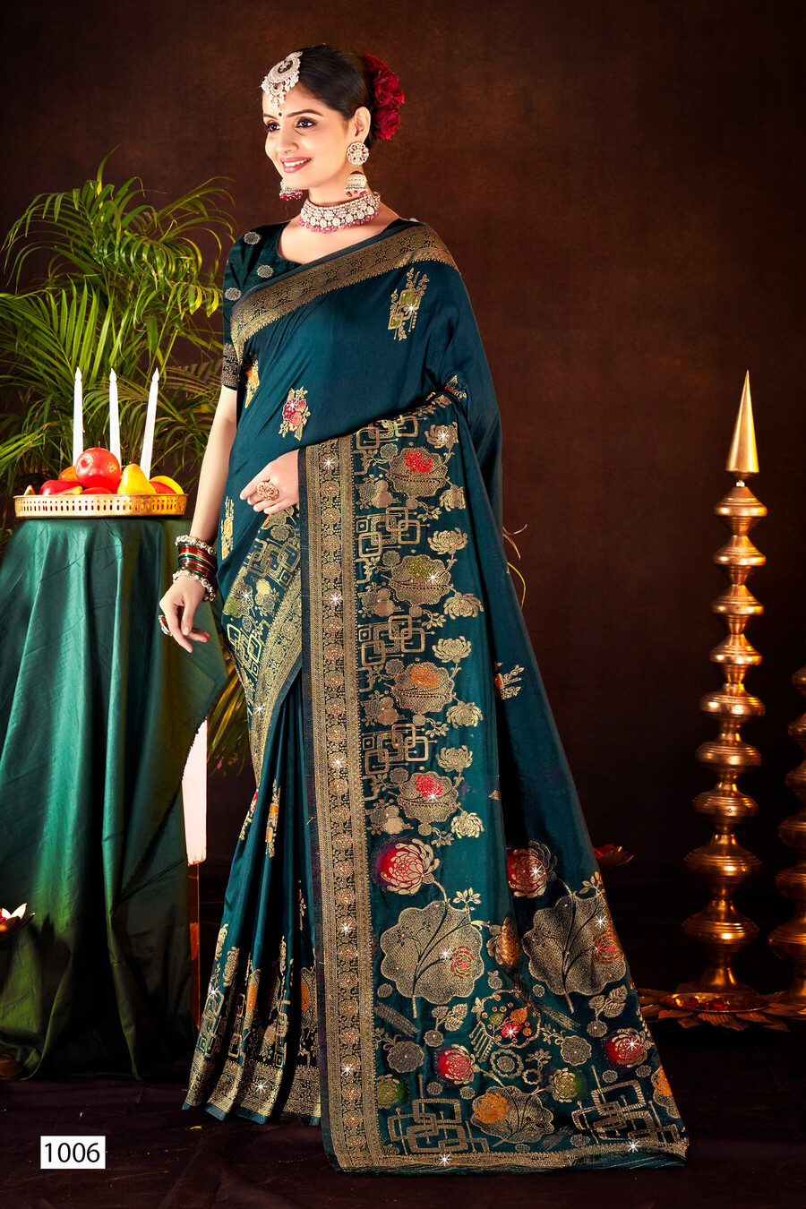 Saroj Ayodhya Dola Saroski Vol 2 Wholesale Festiver Wear Dola Silk Saree Collection - Image 4