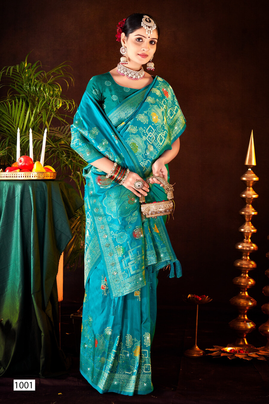 Saroj Ayodhya Dola Saroski Vol 2 Wholesale Festiver Wear Dola Silk Saree Collection - Image 5