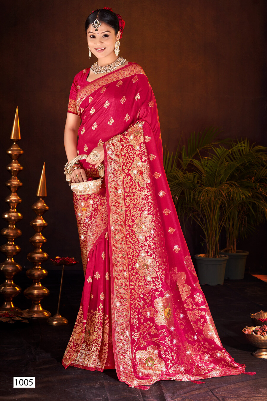 Saroj Yodhya Dola Saroski Vol 1 Soft Dola Silk Wholesale Fancy Saree Collection - Image 2