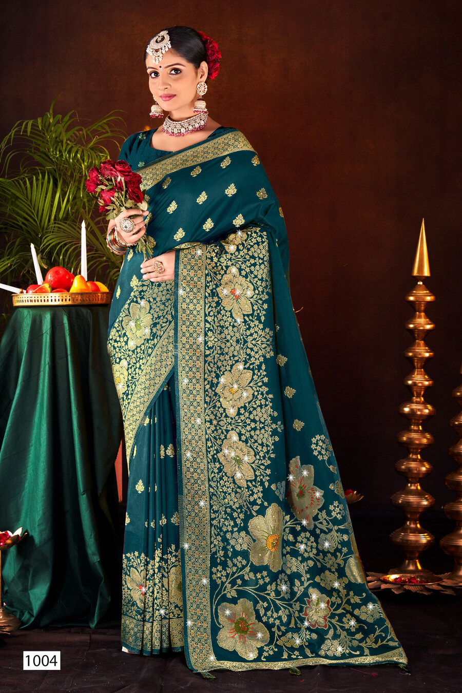 Saroj Yodhya Dola Saroski Vol 1 Soft Dola Silk Wholesale Fancy Saree Collection - Image 4