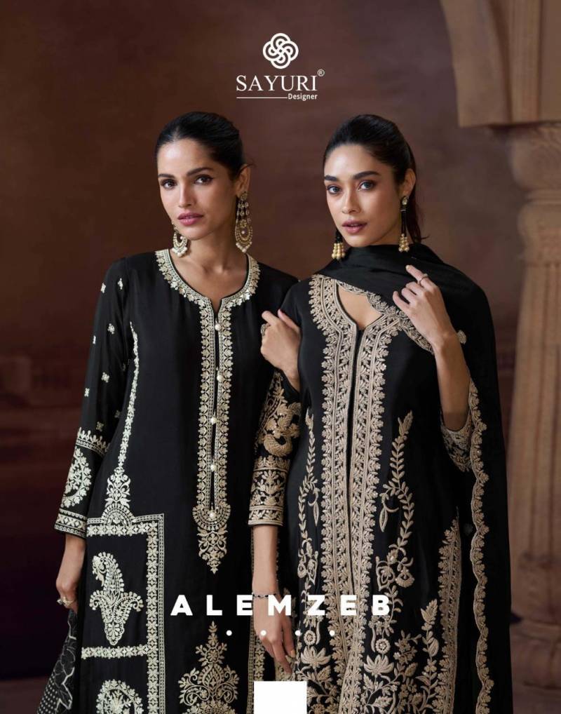 Sayuri Designer Alemzeb Chinon Silk Suit – Wholesale