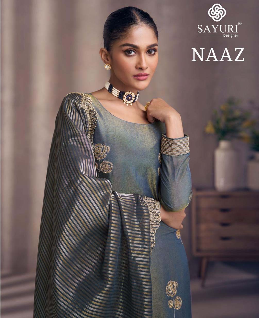 Sayuri Designer Naaz Real Simar Silk Wholesale Designer Readymade Salwar Suit Catalog