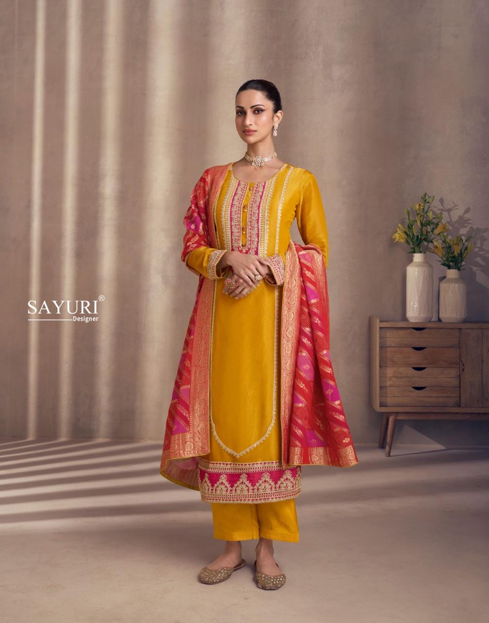 Sayuri Designer Naaz Real Simar Silk Wholesale Designer Readymade Salwar Suit Catalog - Image 2