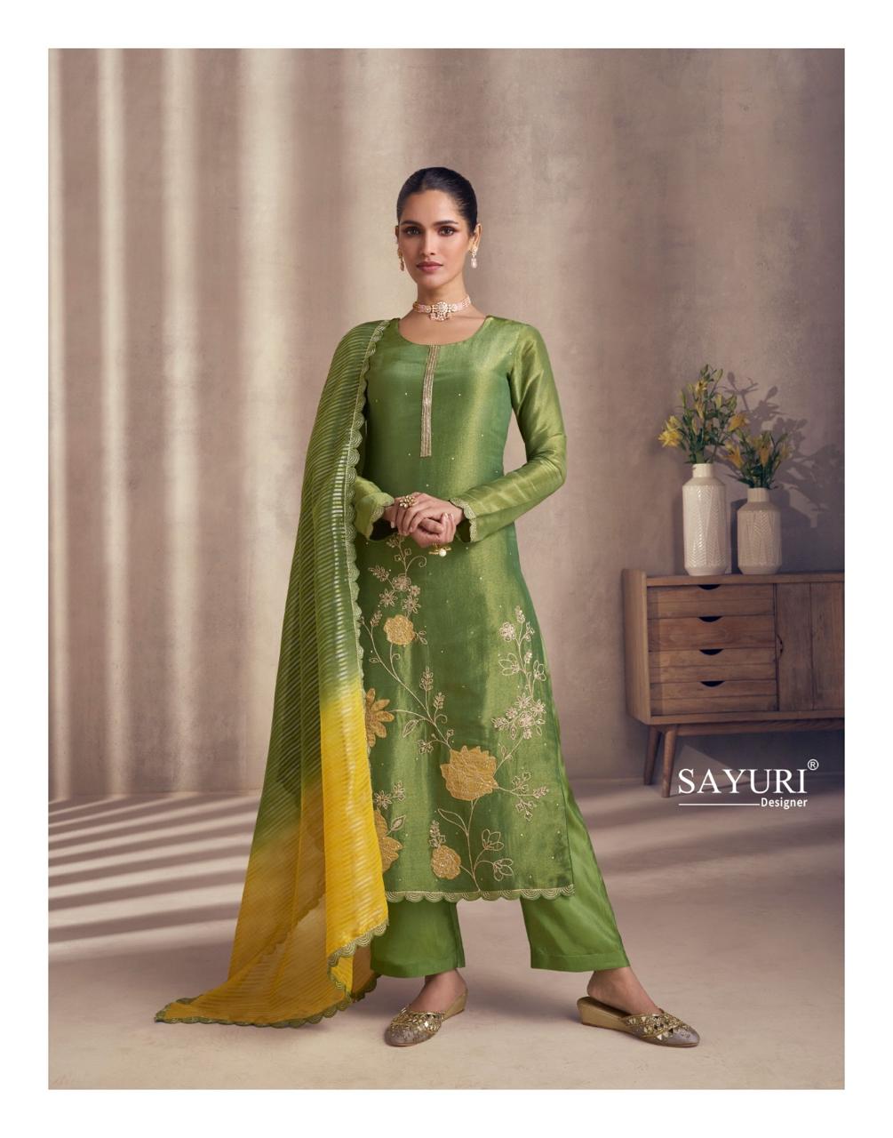 Sayuri Designer Naaz Real Simar Silk Wholesale Designer Readymade Salwar Suit Catalog - Image 3
