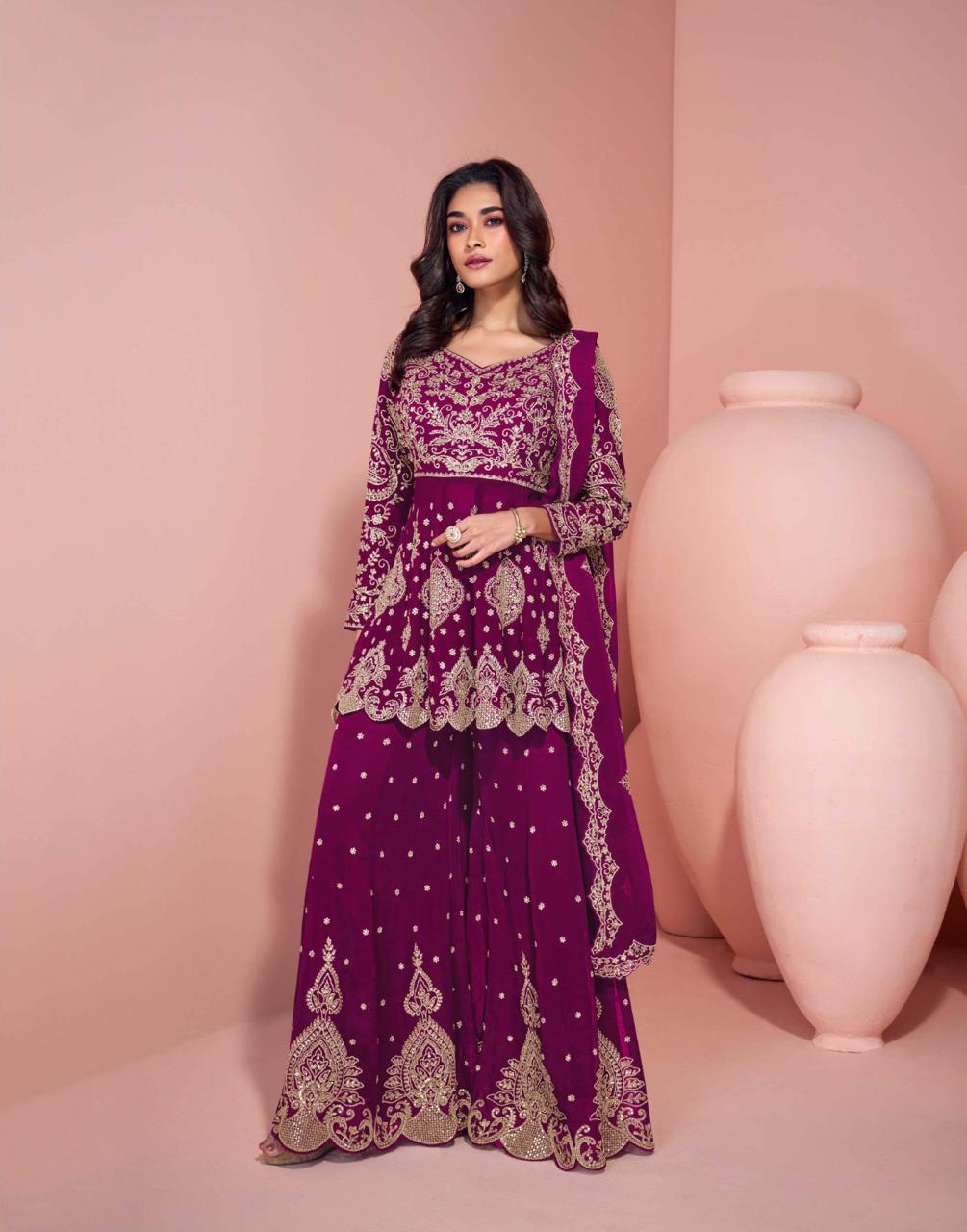 Sayuri Veera Georgette Embroidered Wholesale Designer Salwar Suit Collection - Image 4