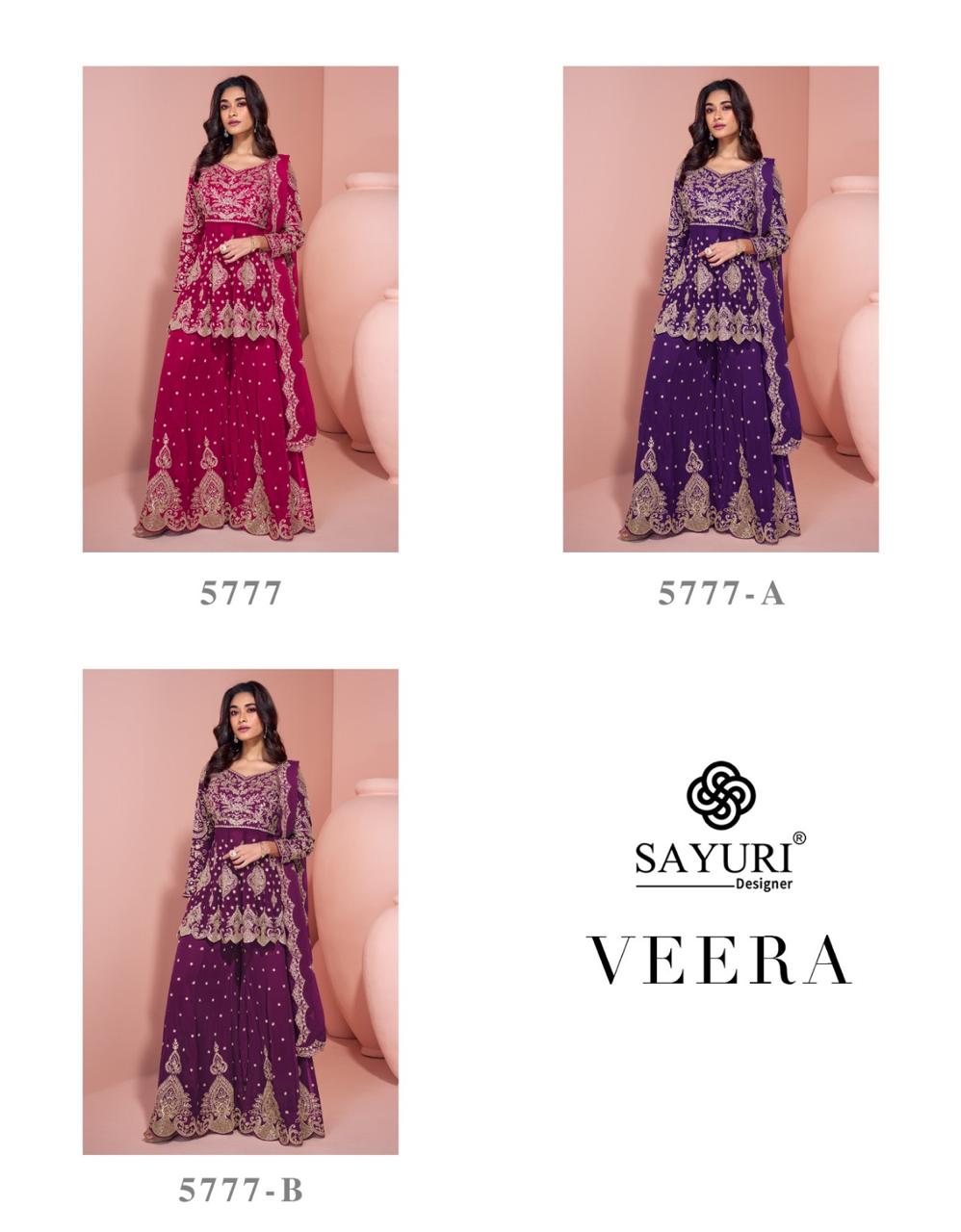 Sayuri Veera Georgette Embroidered Wholesale Designer Salwar Suit Collection - Image 5