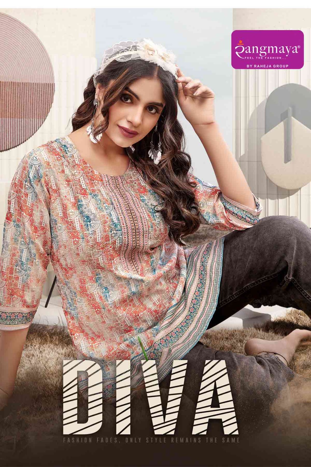 Shop the Rangmaya Diva Tunic (Short Top) (2)