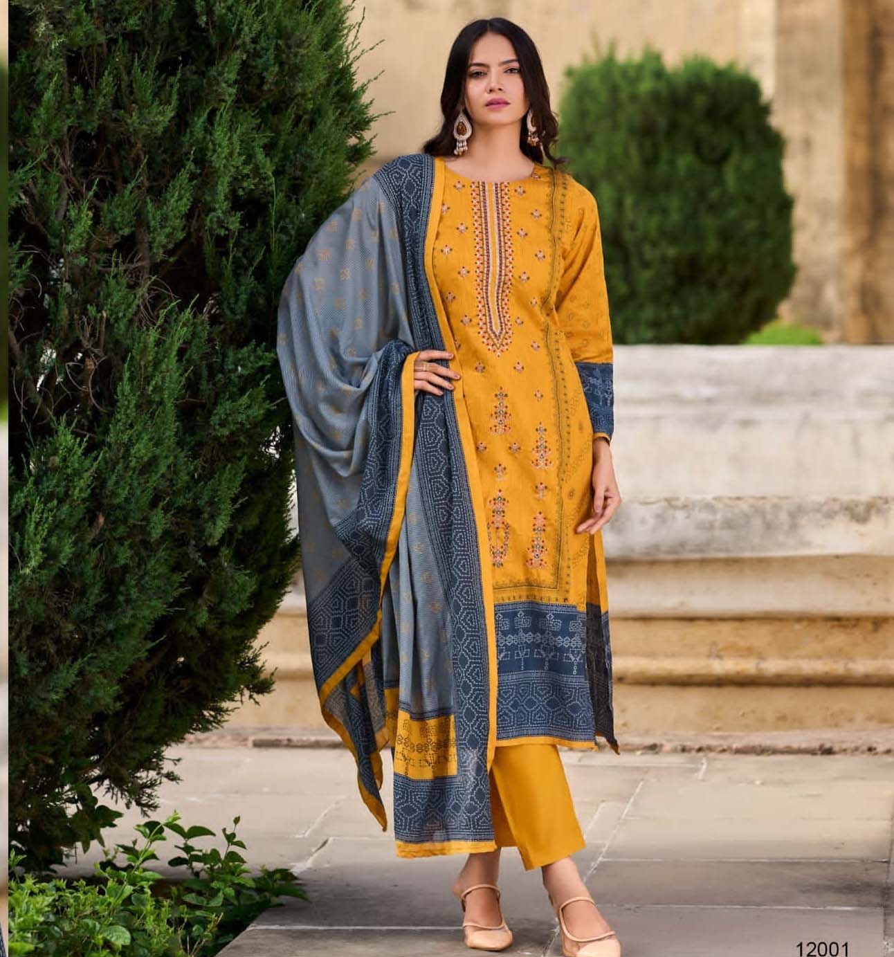 Shraddha Bin Saeed Lawn Collection Vol 12 Cotton Wholesale Pakistani Salwar Suit Catalog