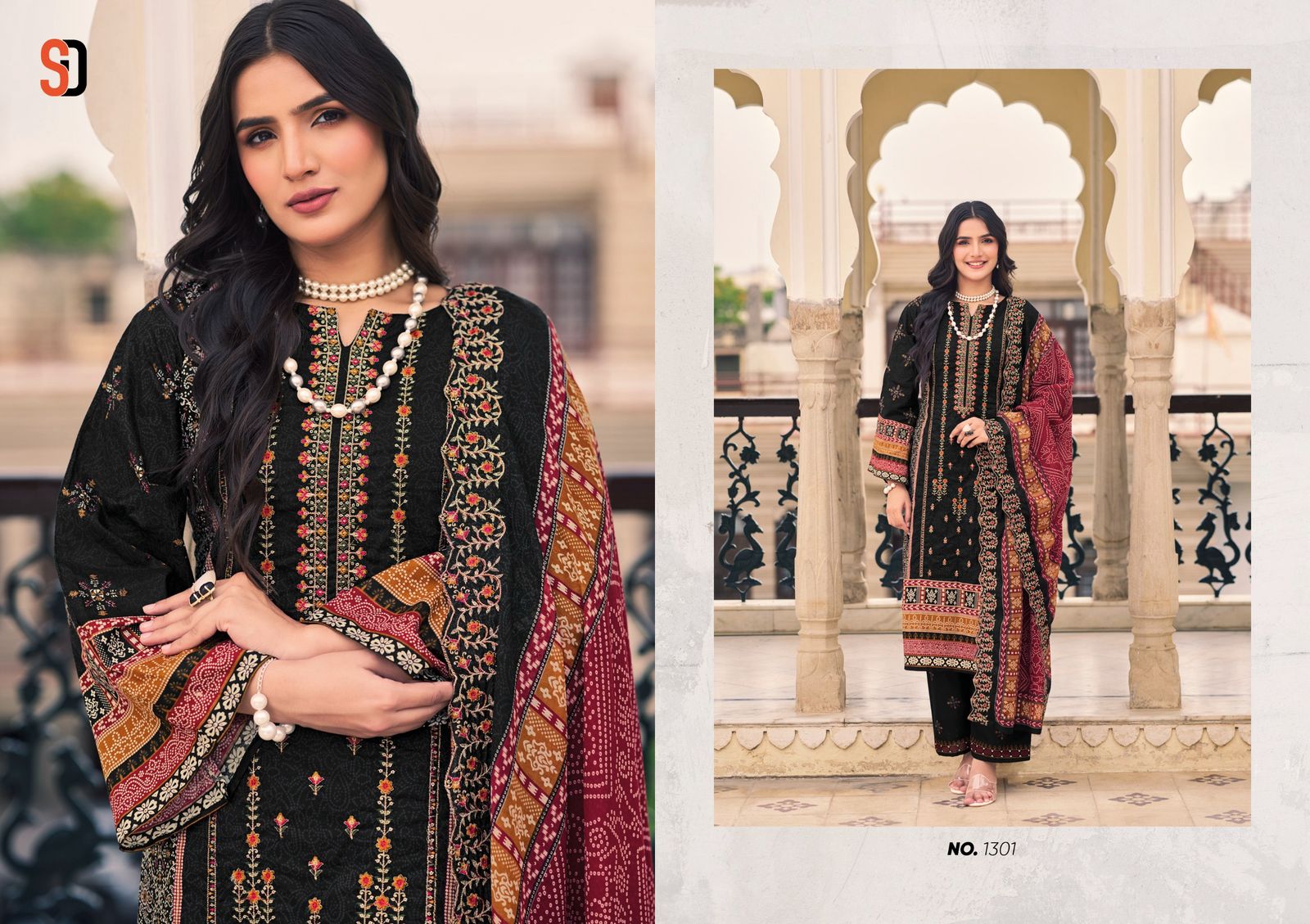 Shraddha Bin Saeed Lawn Collection Vol 13 Cotton Wholesale Pakistani Suit Catalog - Image 3