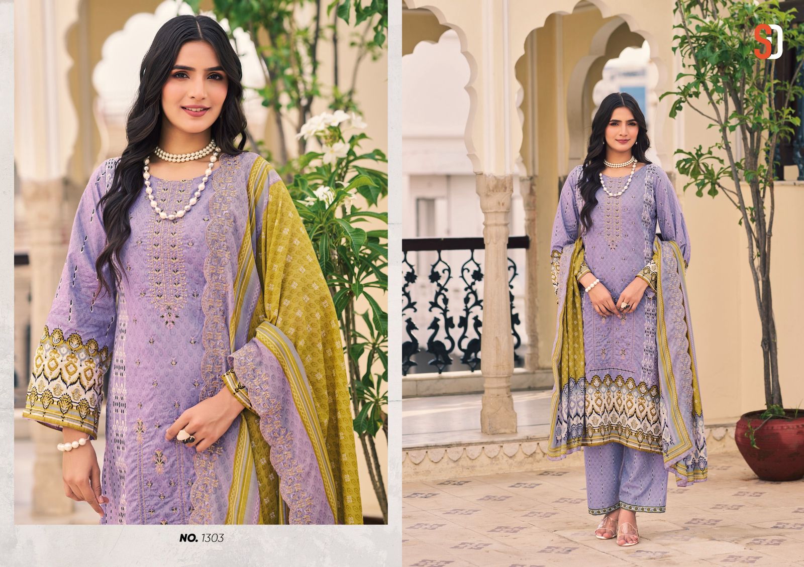 Shraddha Bin Saeed Lawn Collection Vol 13 Cotton Wholesale Pakistani Suit Catalog - Image 6