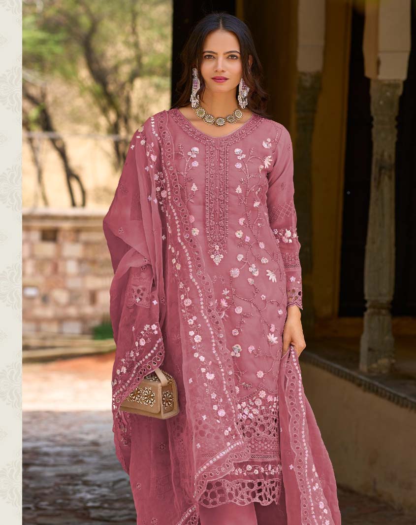 Shree 5390 A To D Organza Wholesale Pakistani Salwar Suit Catalog