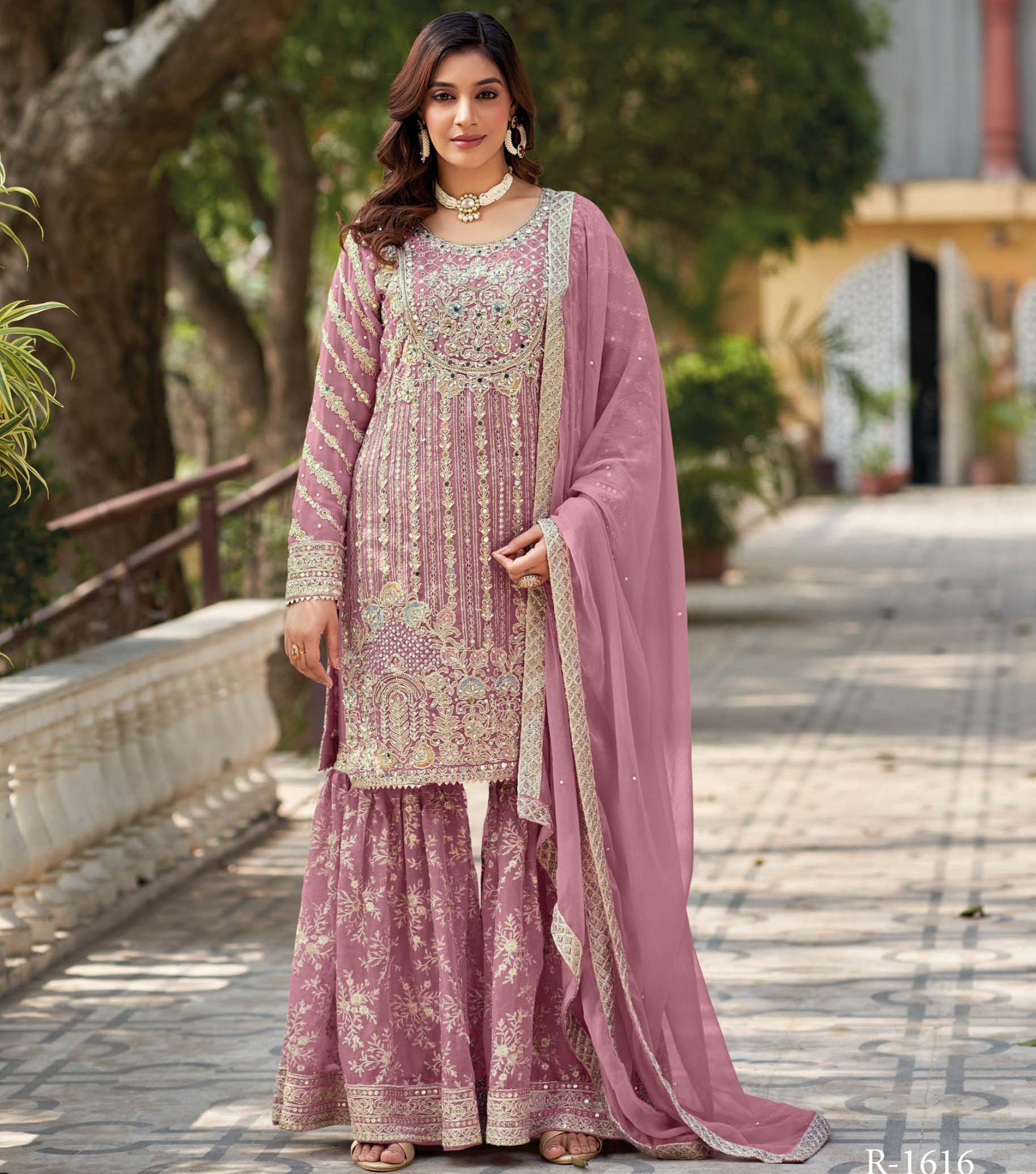 Shree Fabs Desin 1616 Ragga Siffon Wholesale Pakistani Readymade Salwar Suit Catalog