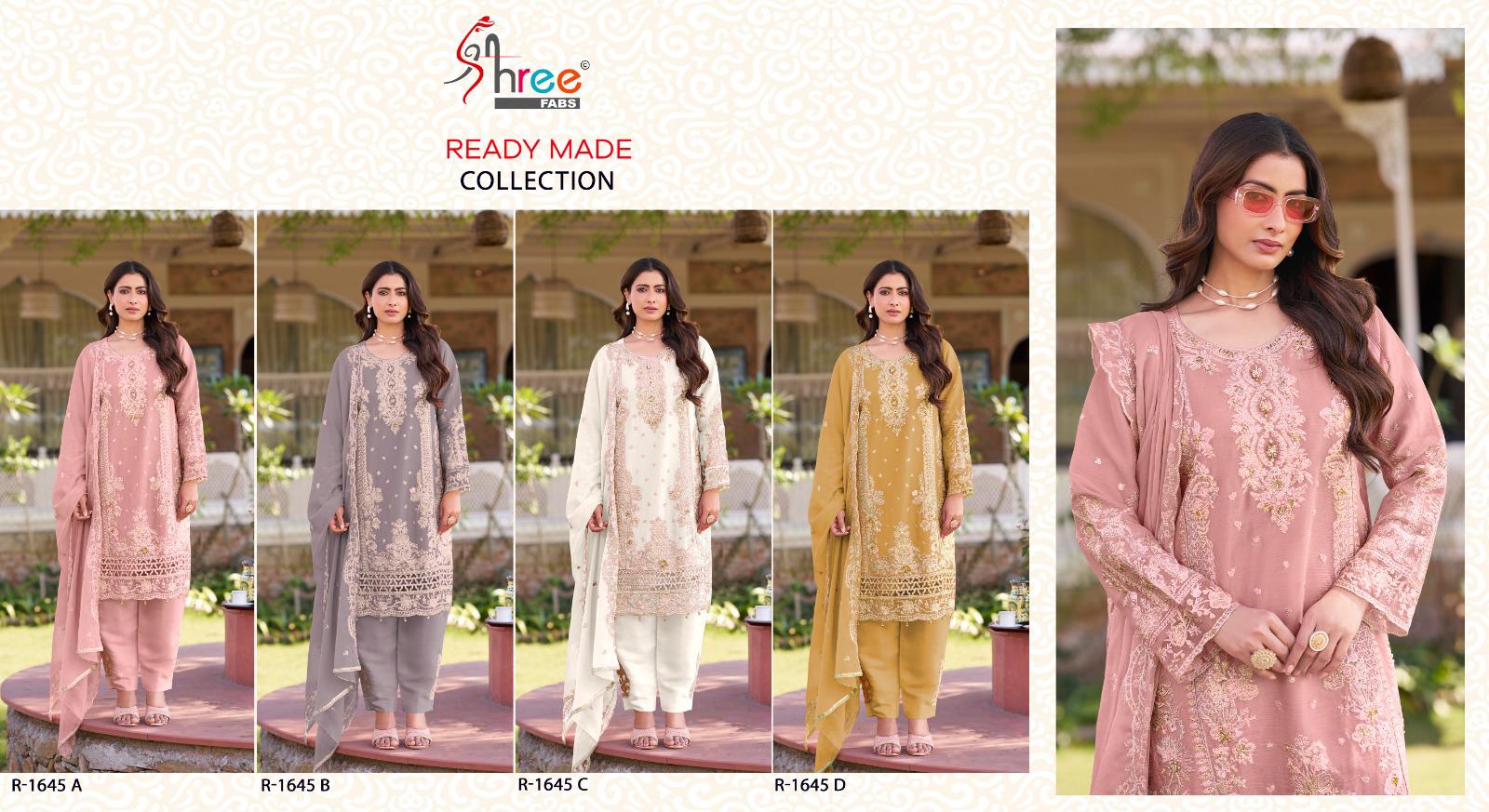 Shree Fabs Dn 1645 Ragga Siffon Wholesale Pakistani Readymade Salwar Suit Catalog - Image 6