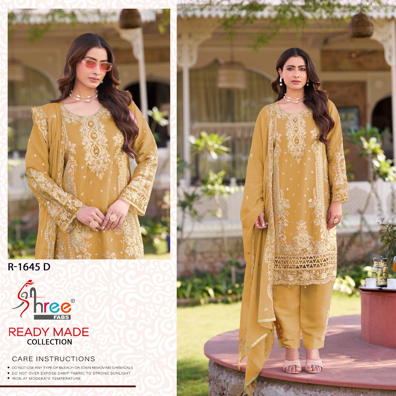 Shree Fabs Dn 1645 Ragga Siffon Wholesale Pakistani Readymade Salwar Suit Catalog - Image 4