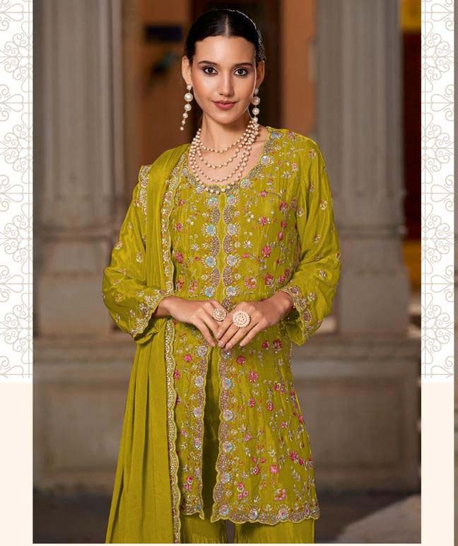 Shree Fabs Dn K 5232 Air Tex Chinon Wholesale Pakistani Readymade Sharara Suit Catalog