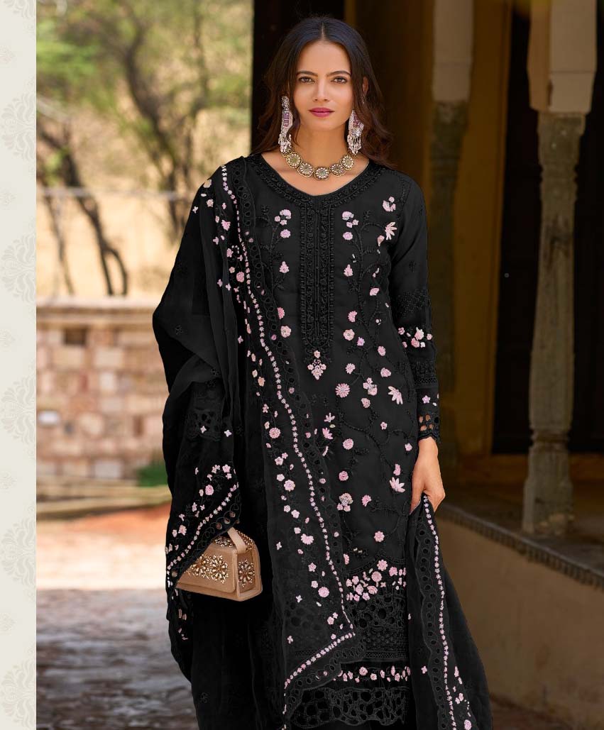 Shree K 5390 E To H Organza Wholesale Pakistani Salwar Suit Catalog