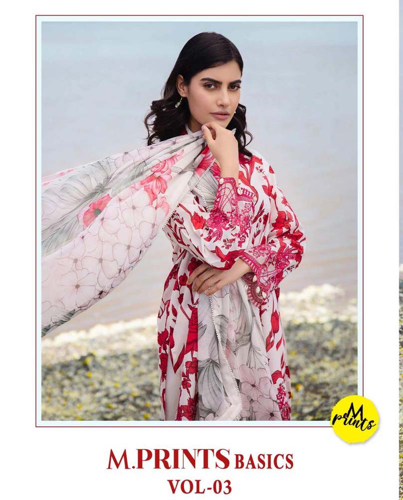 Shree M Prints Basics Vol 3 Cotton Dupatta Wholesale Pakistani Salwar Suit Eid Collection