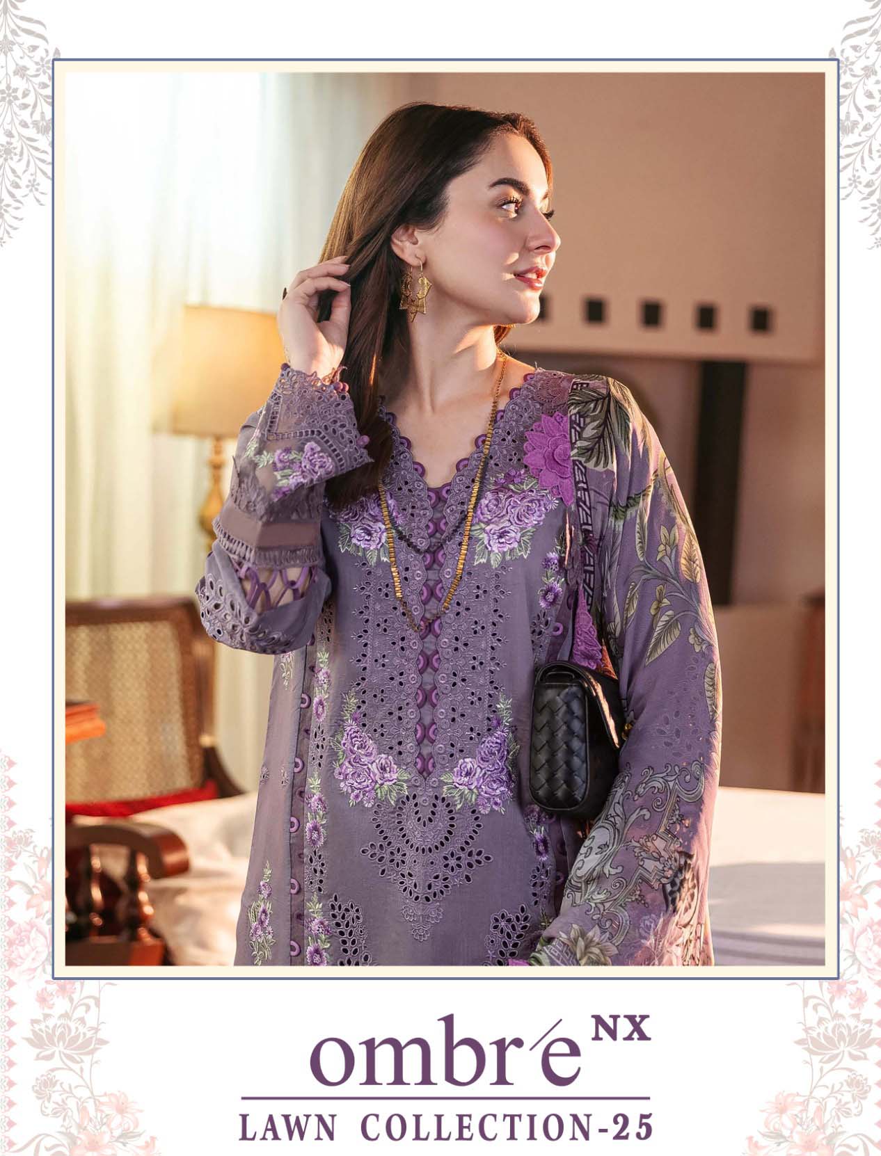 Shree Ombre Lawn Collection 25 Nx Chiffon Dupatta Wholesale Pakistani Eid Collection