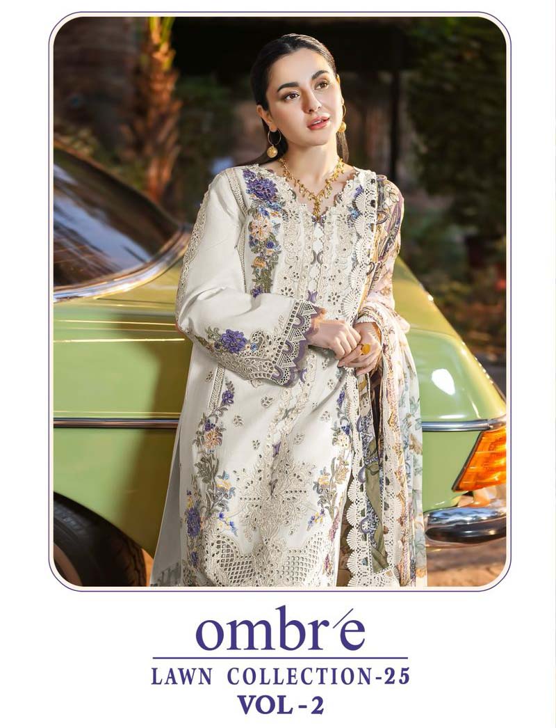 Shree Ombre Lawn Collection 25 Vol 2 Cotton Dupatta Wholesale Pakistani Eid Collection